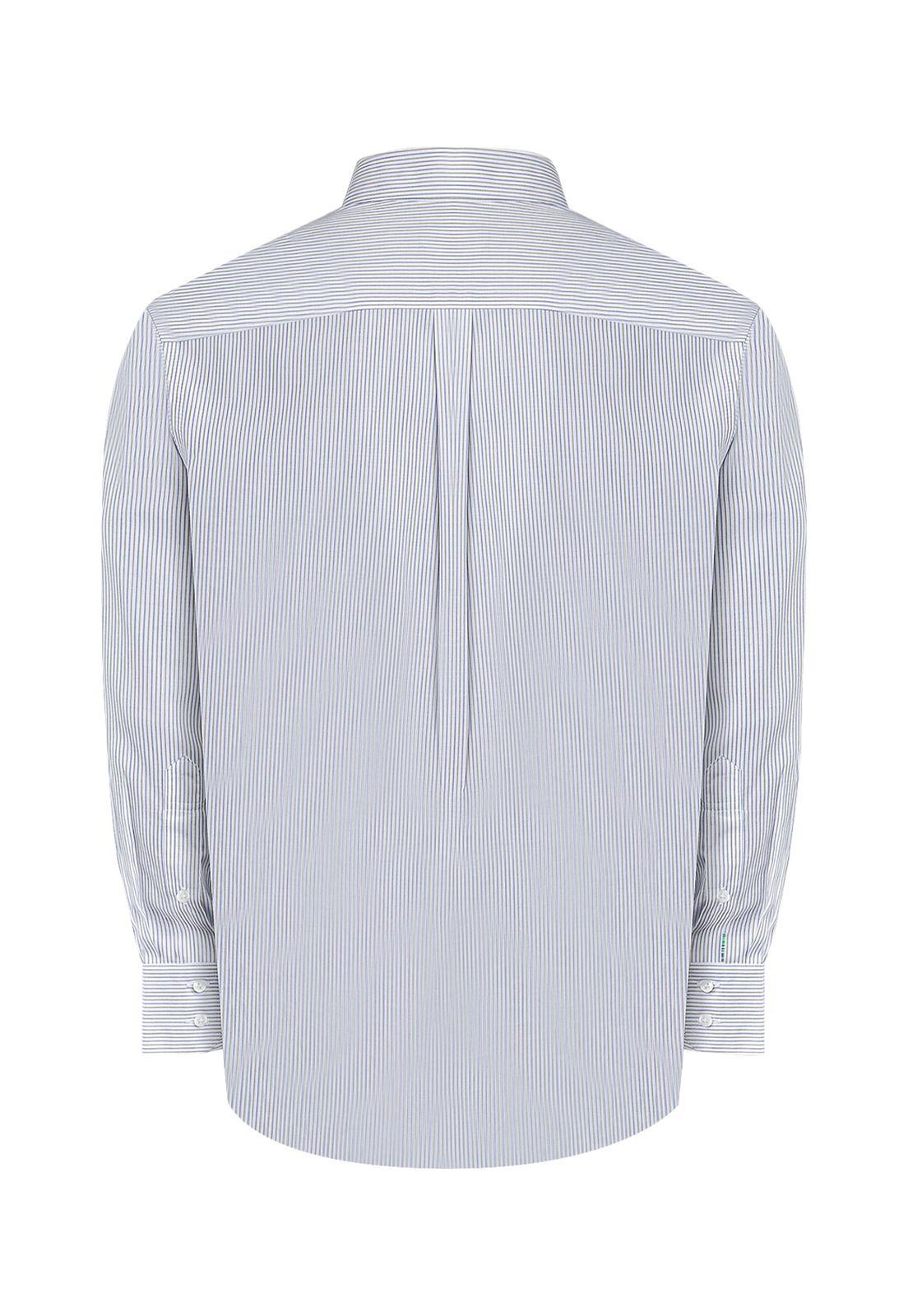 Camisa Libre de Arrugas Gris WF Hombre -3