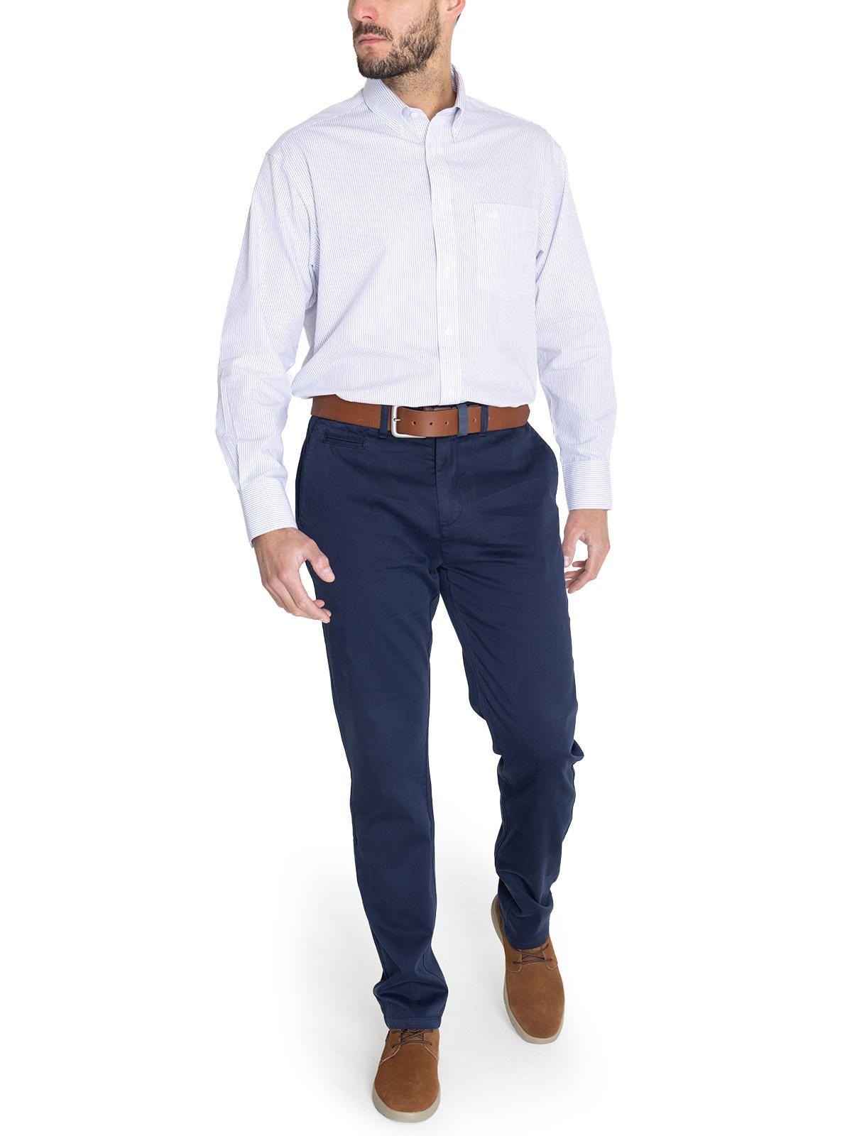 Camisa Libre de Arrugas Gris WF Hombre -9