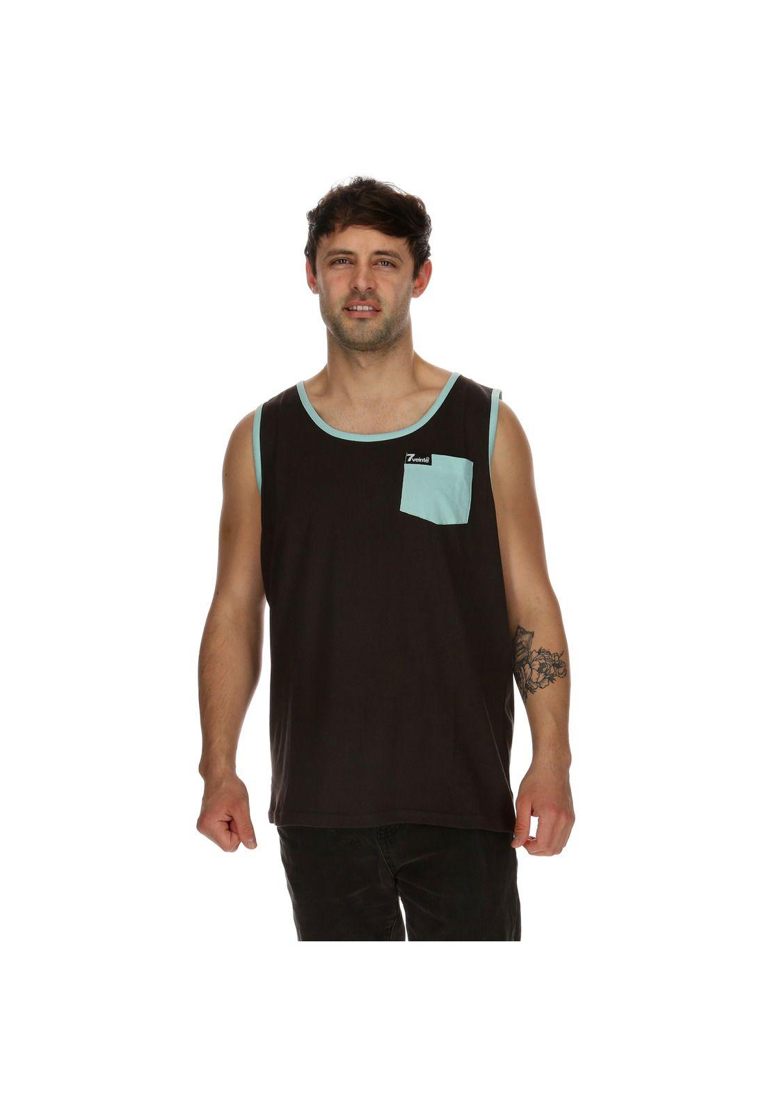 Polera S/M Hombre Easy Tank  Negro 7Veinte-0