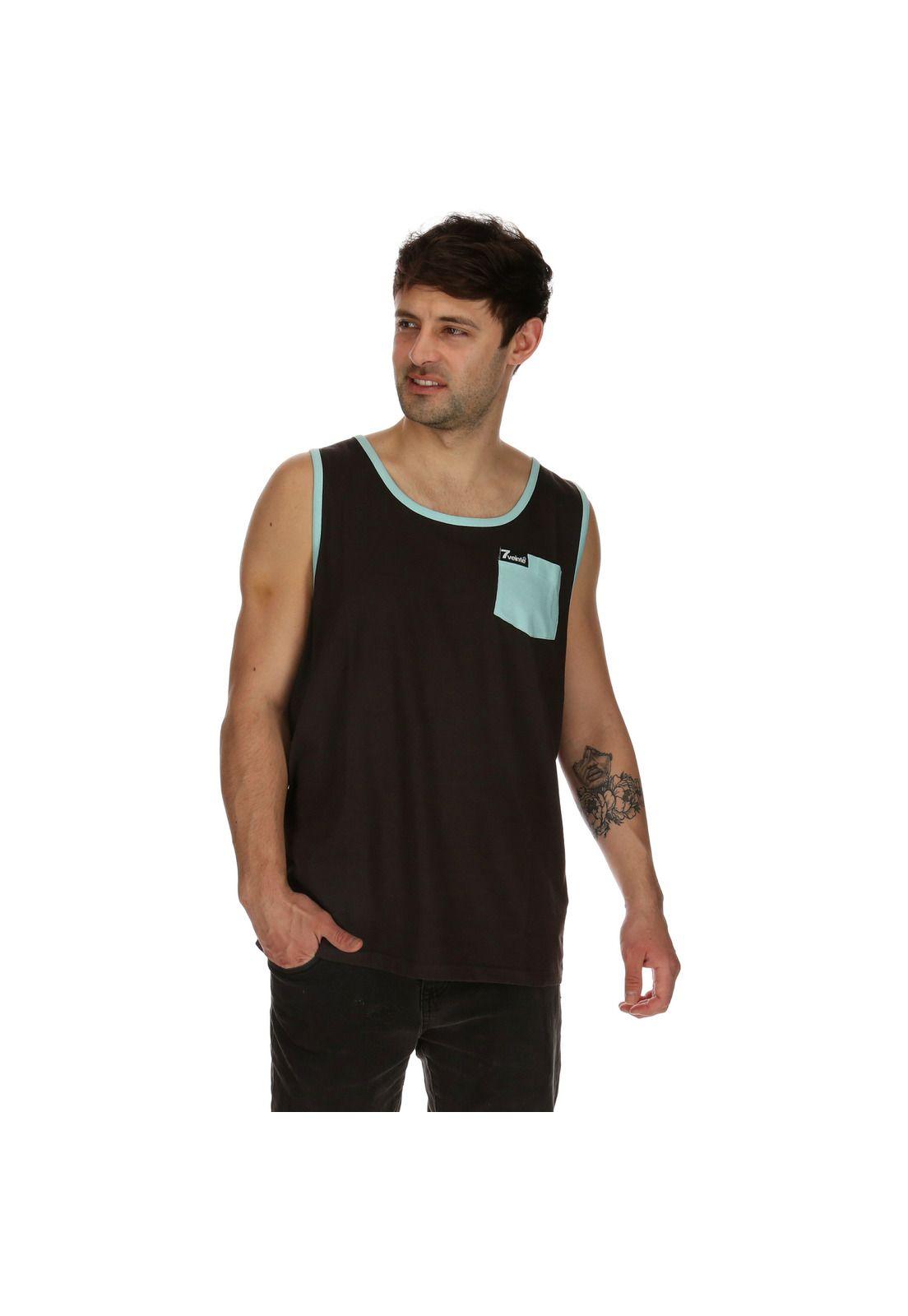 Polera S/M Hombre Easy Tank  Negro 7Veinte-3
