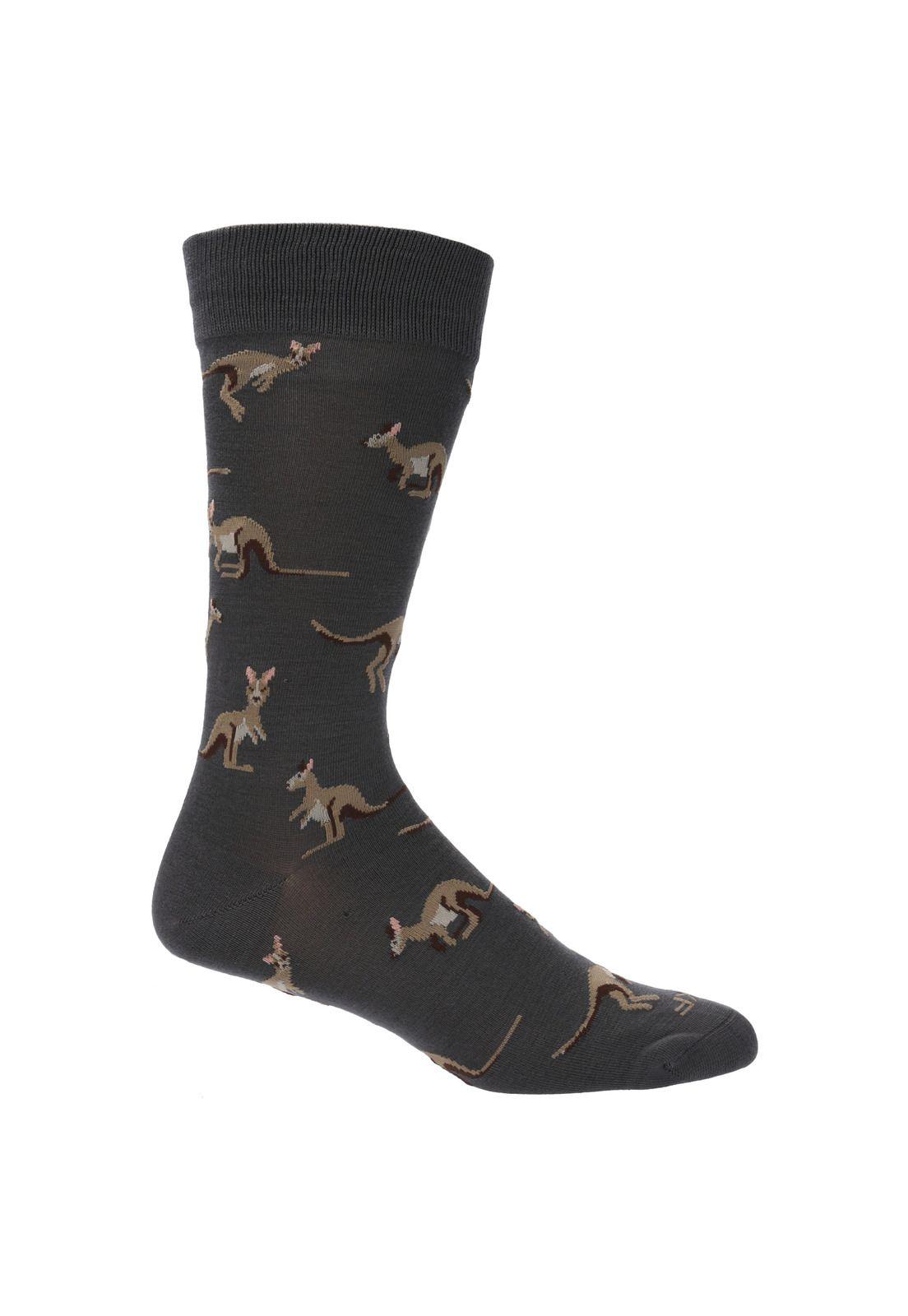 Calcetin Casual Rfv23H Kangaroo Gris Hombre-0
