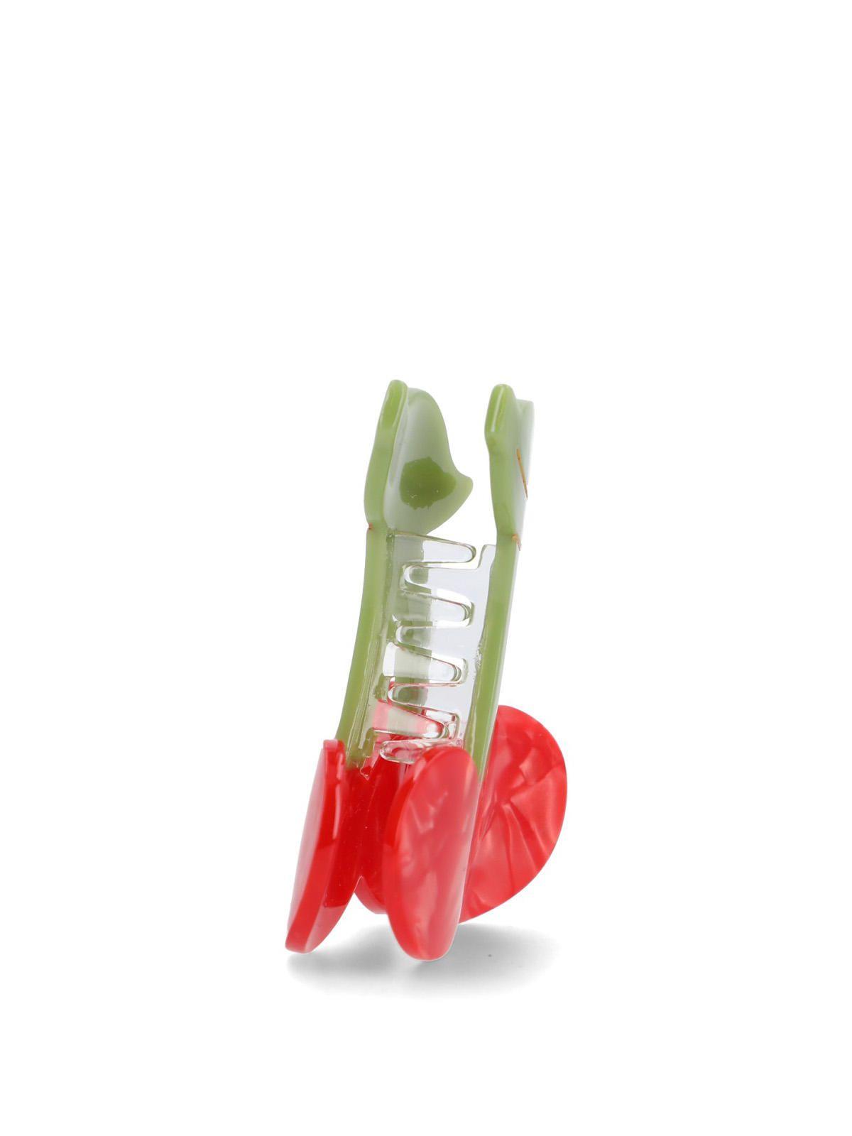 Pack 2 Pinches Niña Hpk Pack Clawclip Fr Rojo-3