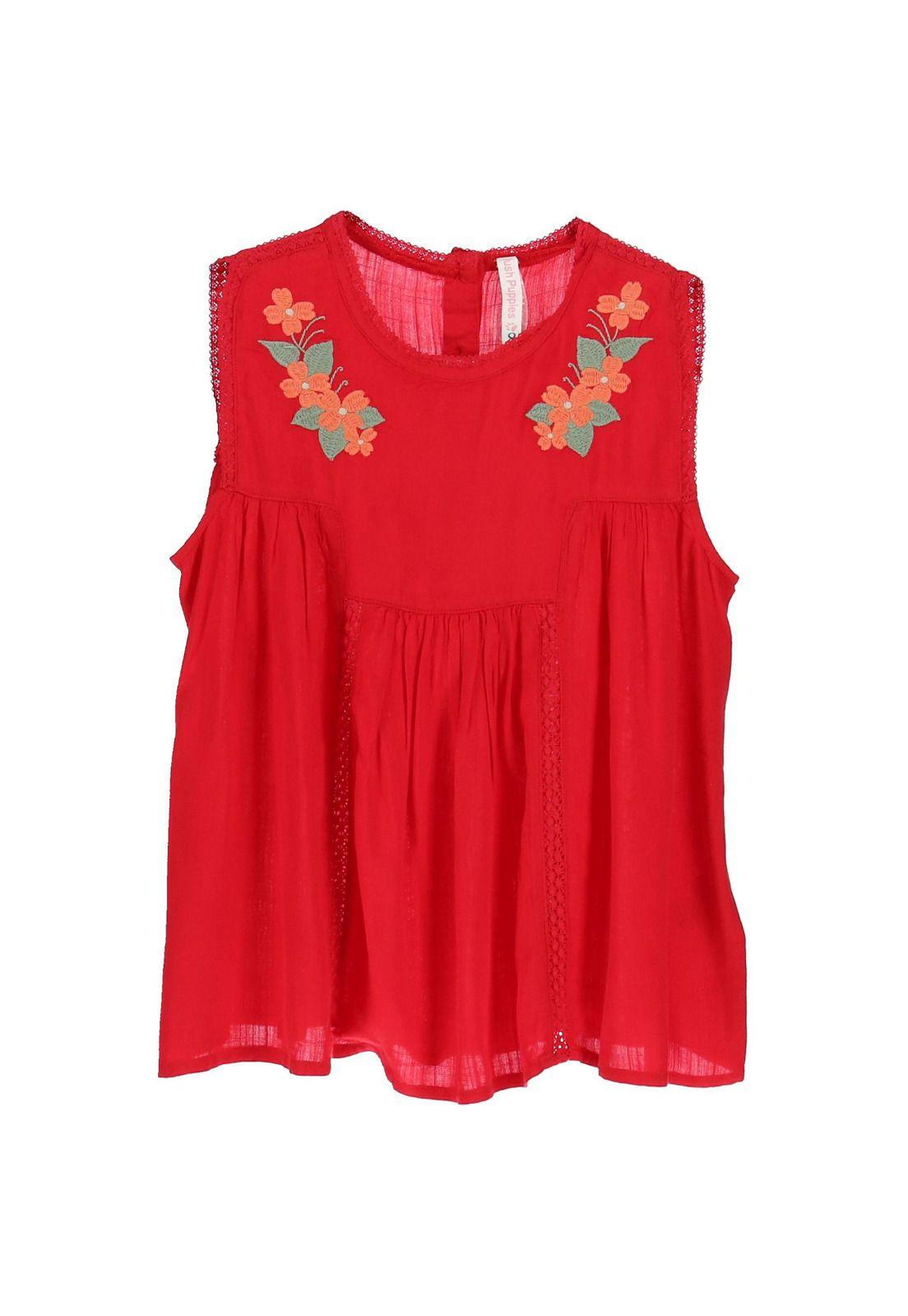 Blusa Viscosa Blexicano Rojo-0