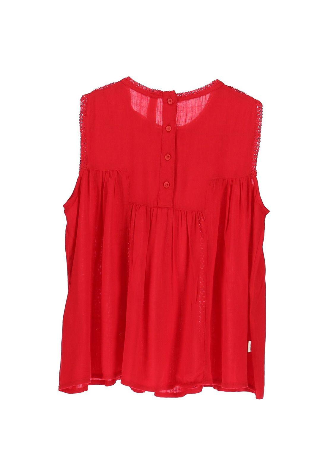 Blusa Viscosa Blexicano Rojo-1