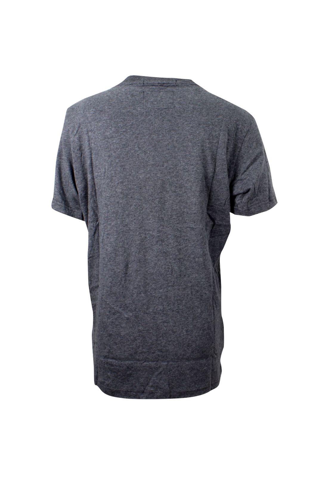 Polera Mc Hombre Caterpillar Logo Tee Gris-1
