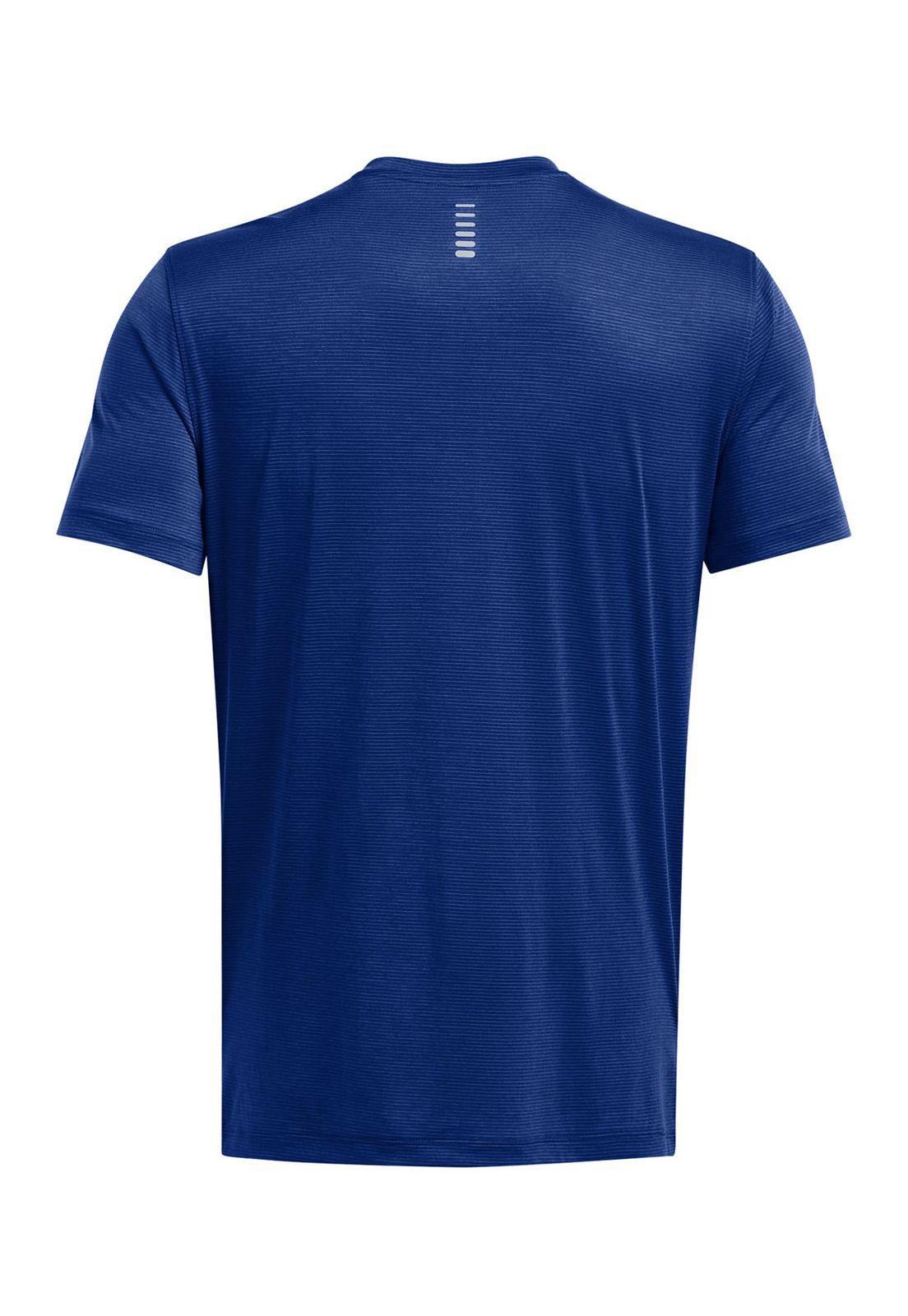 Polera manga corta Launch para hombre Azul-1