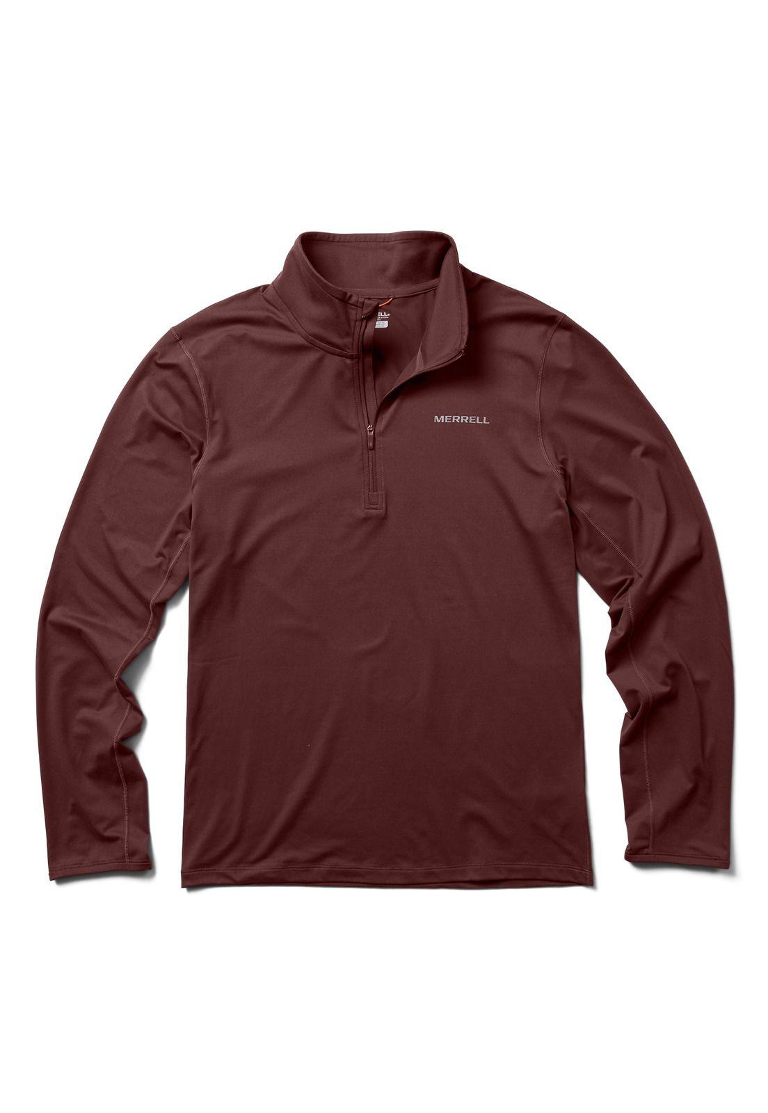 Polerón Hombre Betatrm 1/4 Zip Naranjo-0