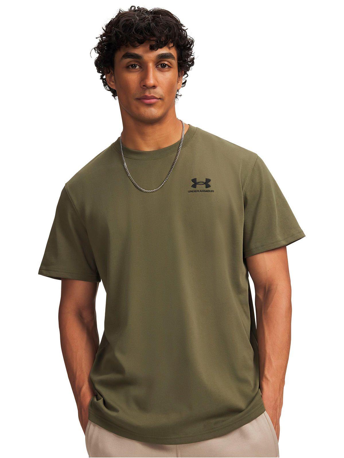 Polera Logo Heavyweight verde Hombre-0