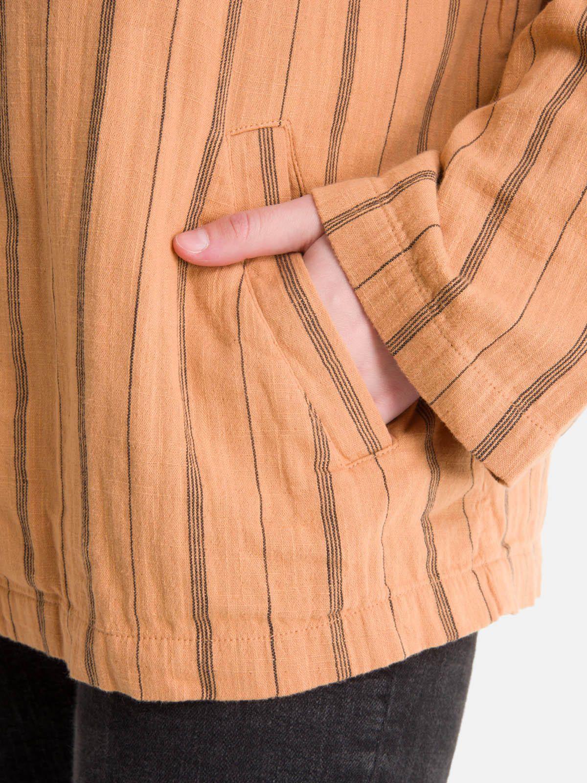 Blusa blazer manga larga Mujer Street Beige-4