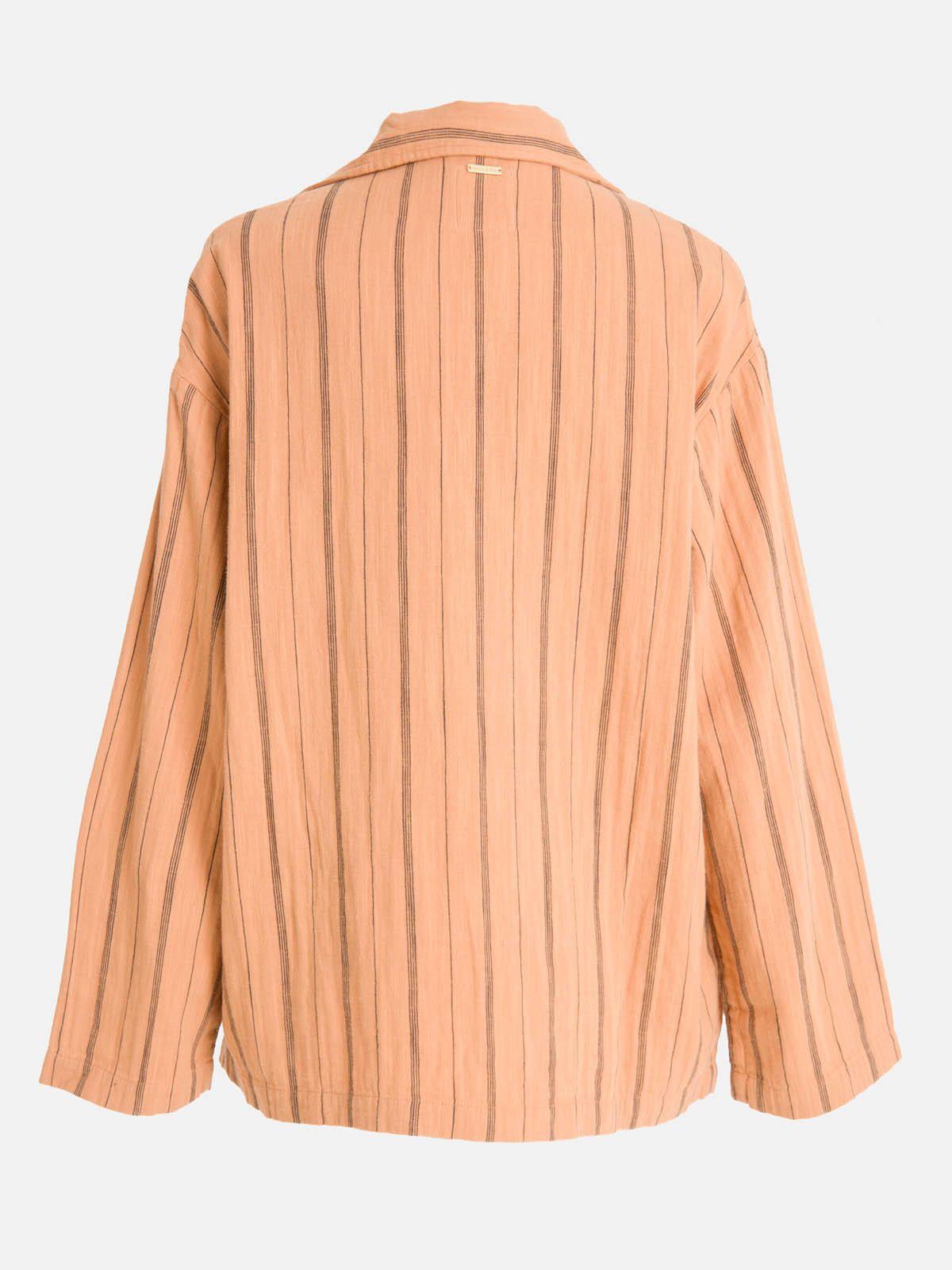 Blusa blazer manga larga Mujer Street Beige-6