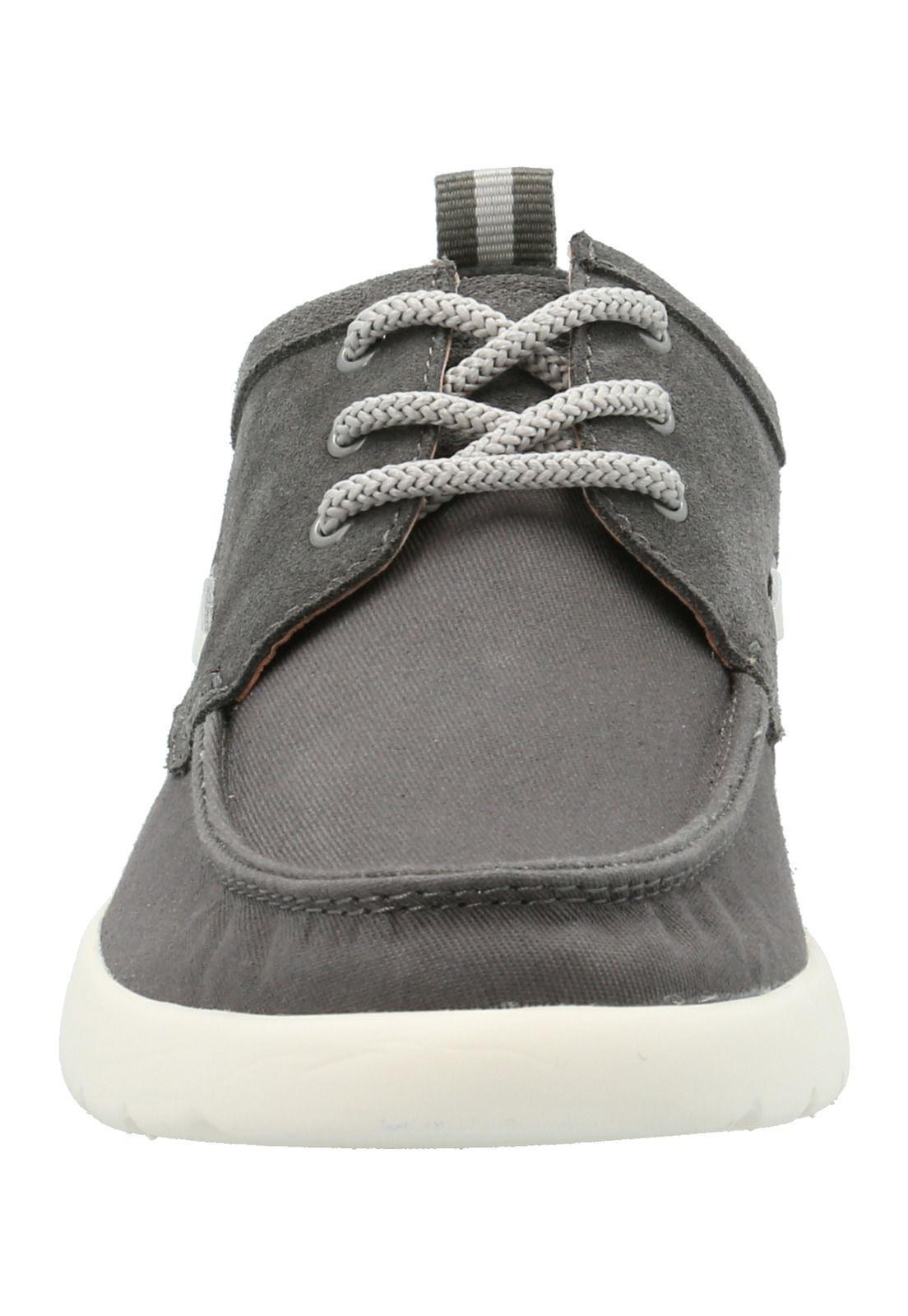 Mocasín Cuero Hombre Gaston Gris -3