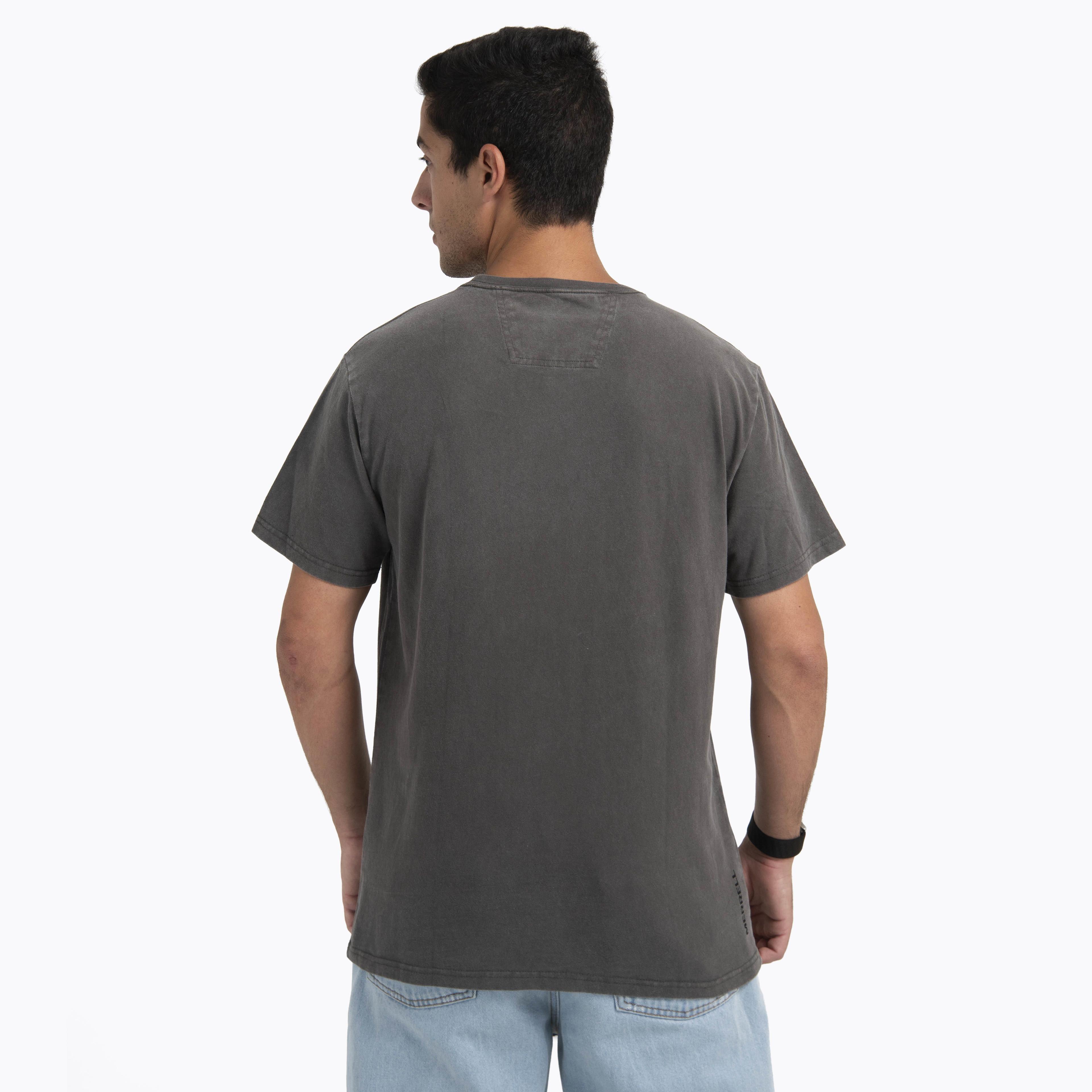 Polera Manga Corta Hombre Edeus Gris Oscuro-3
