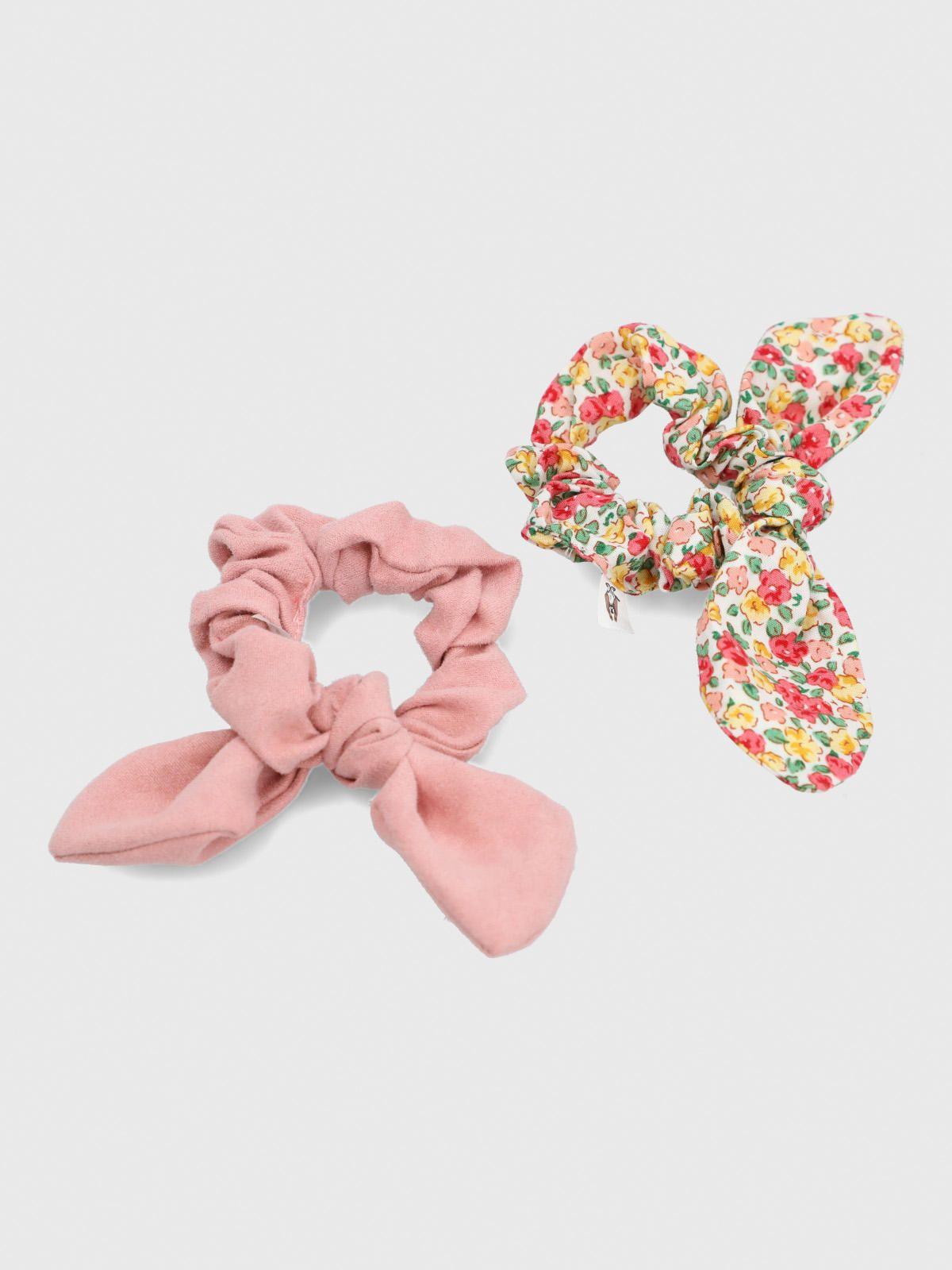Pack  2 Scrunchie Algodón Niña Rosado-2