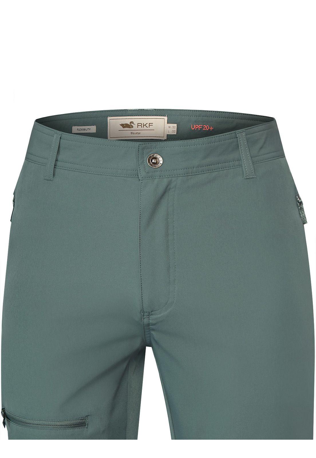 Pantalón Fibras Recicladas Hombre Hike Verde-3