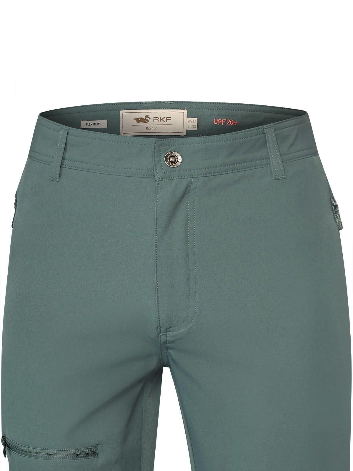 Pantalón Fibras Recicladas Hombre Hike Verde-3