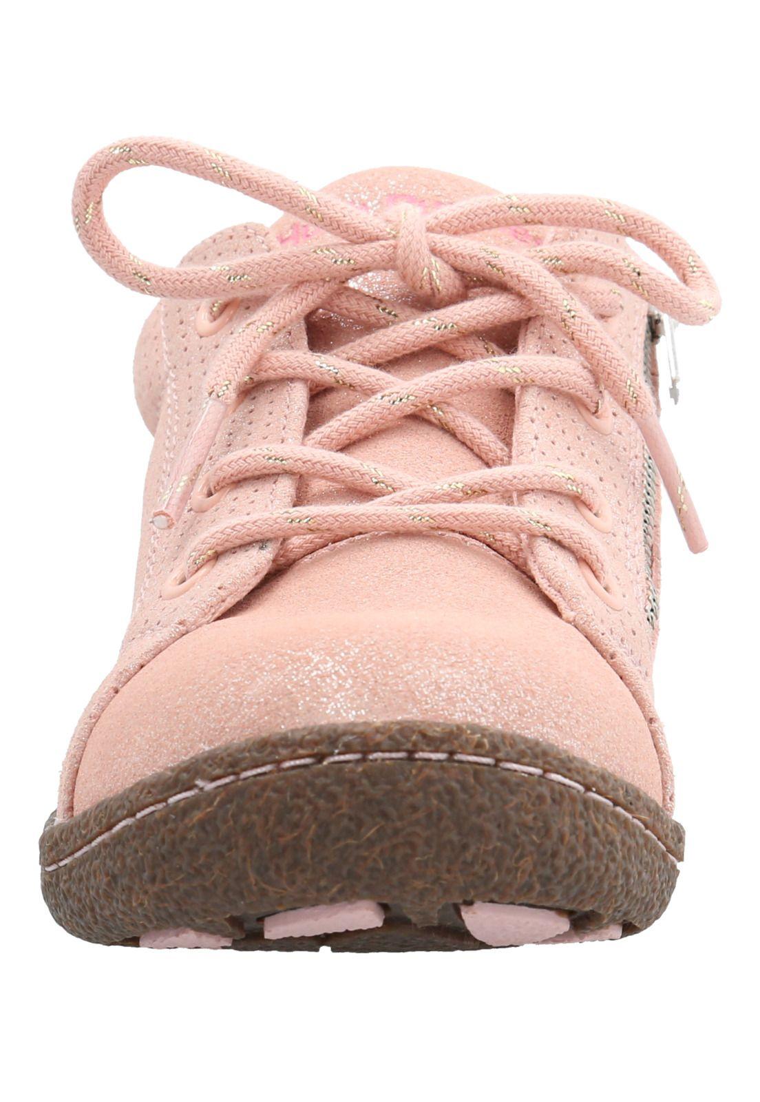 Zapatilla Cuero Hervey Niña Rosado-3