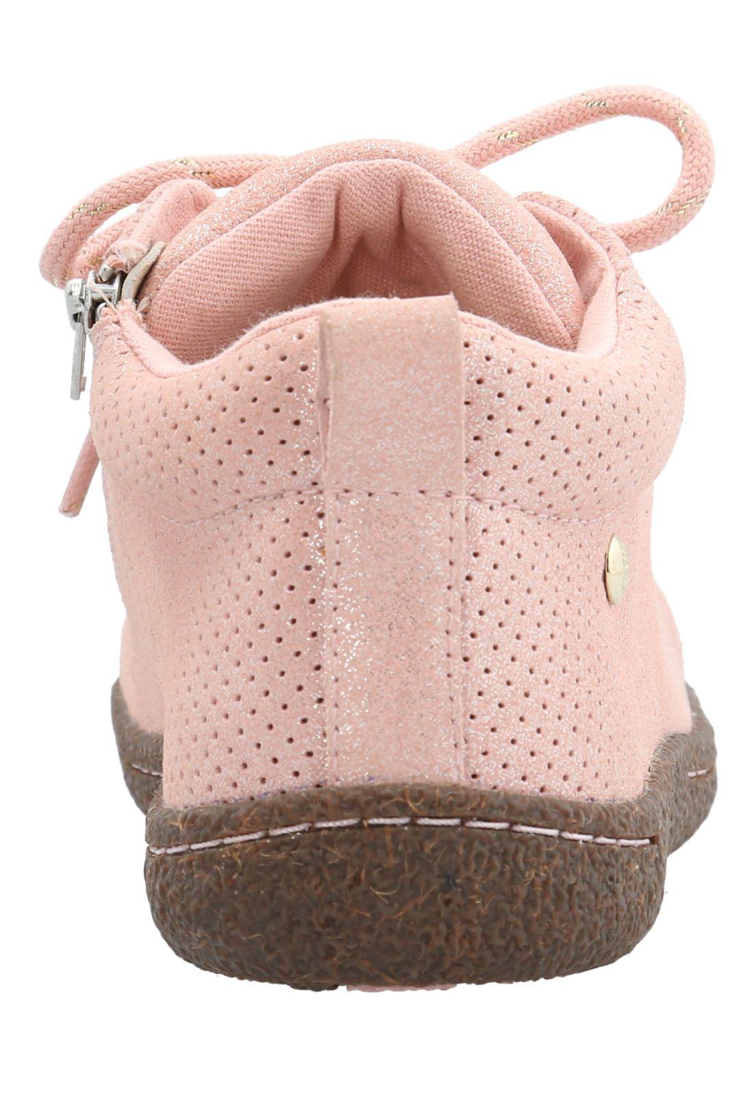 Zapatilla Cuero Hervey Niña Rosado-5
