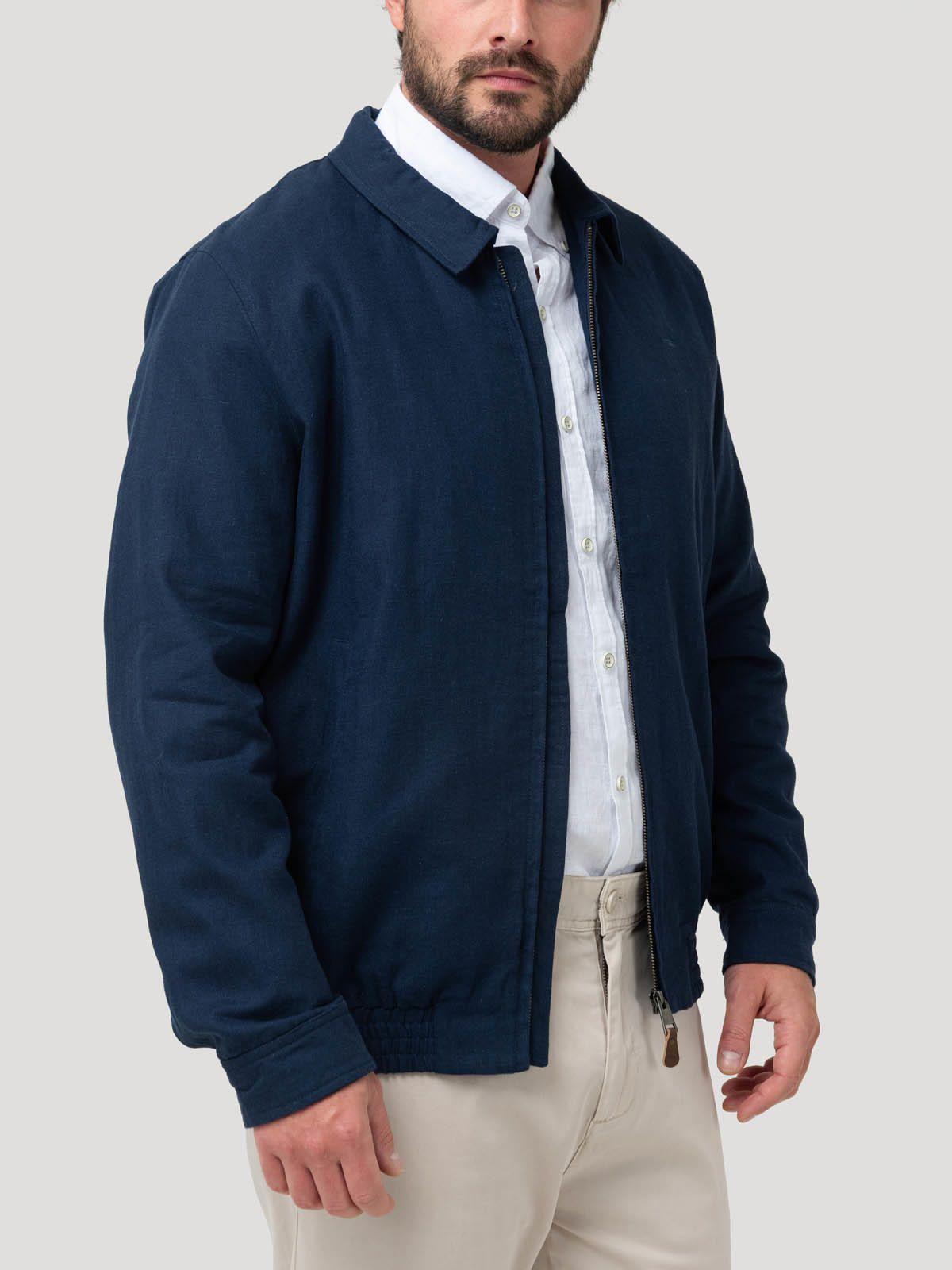 Chaqueta Lino Hombre Verona Azul-4