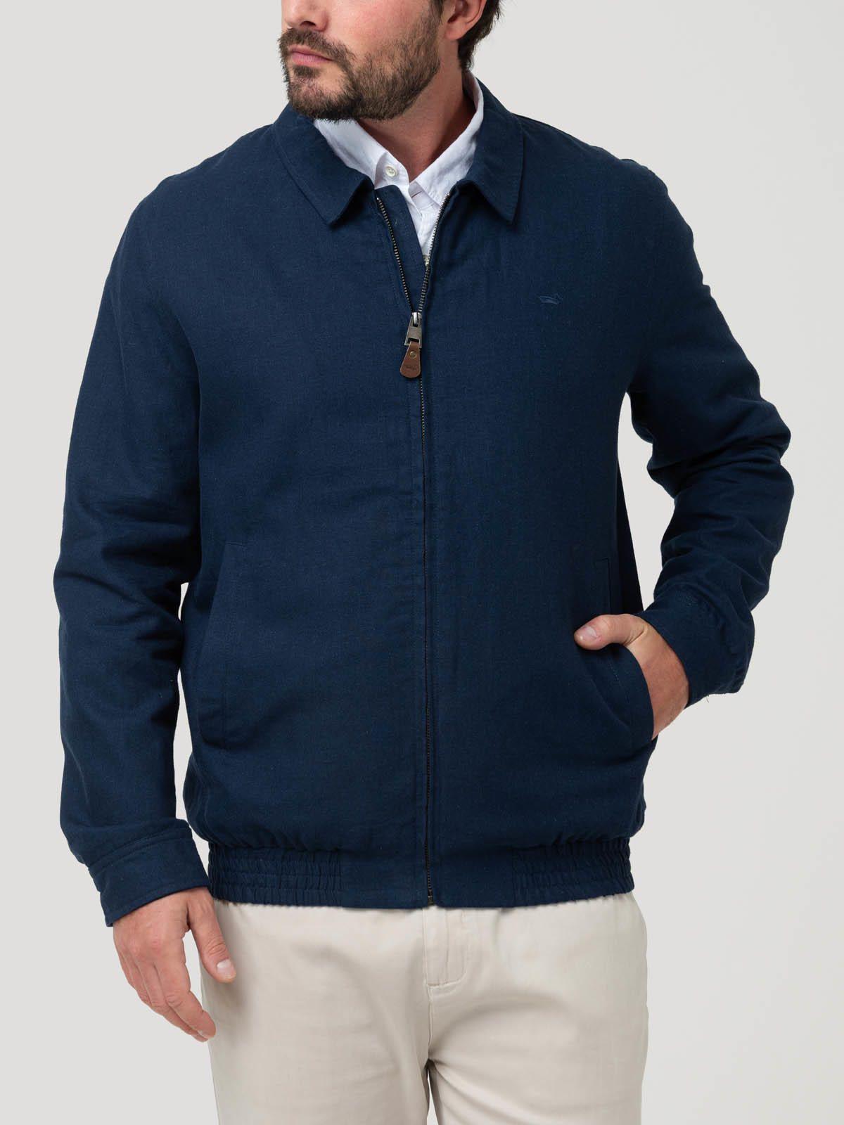 Chaqueta Lino Hombre Verona Azul-5