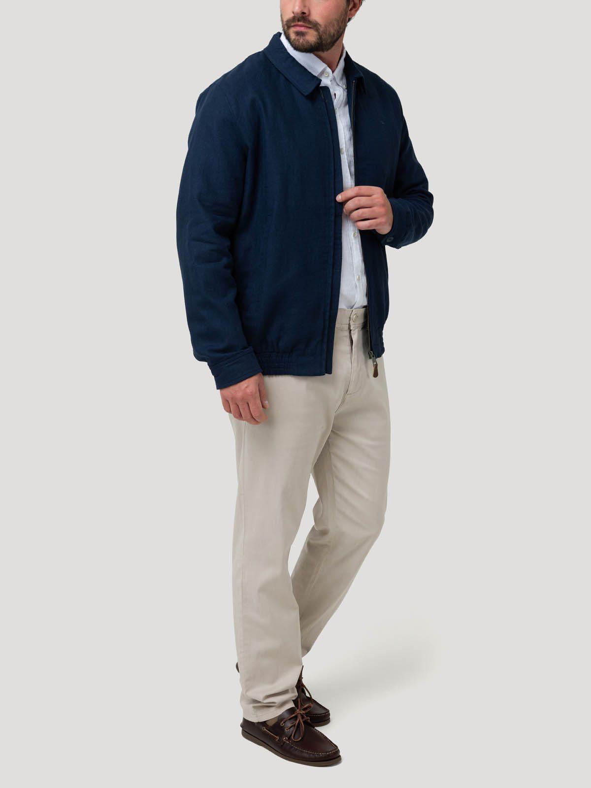 Chaqueta Lino Hombre Verona Azul-8