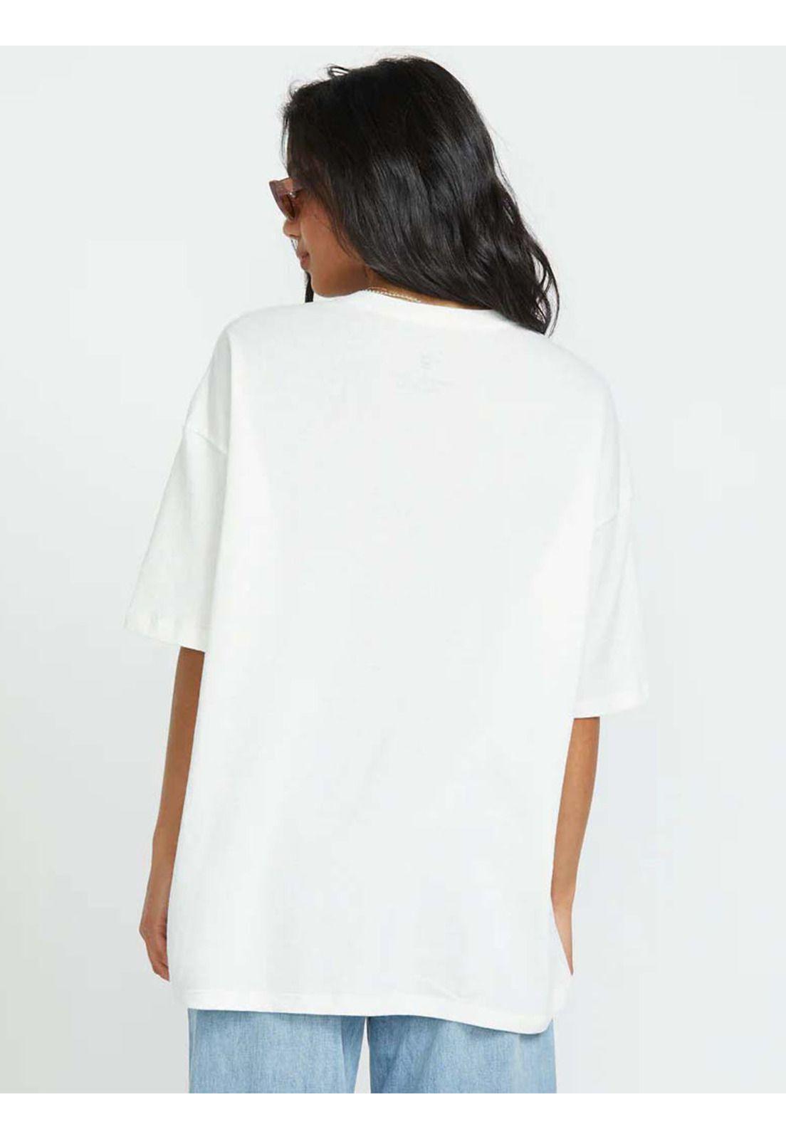 Polera Manga Corta Mujer High On Life Blanca Billabong-1