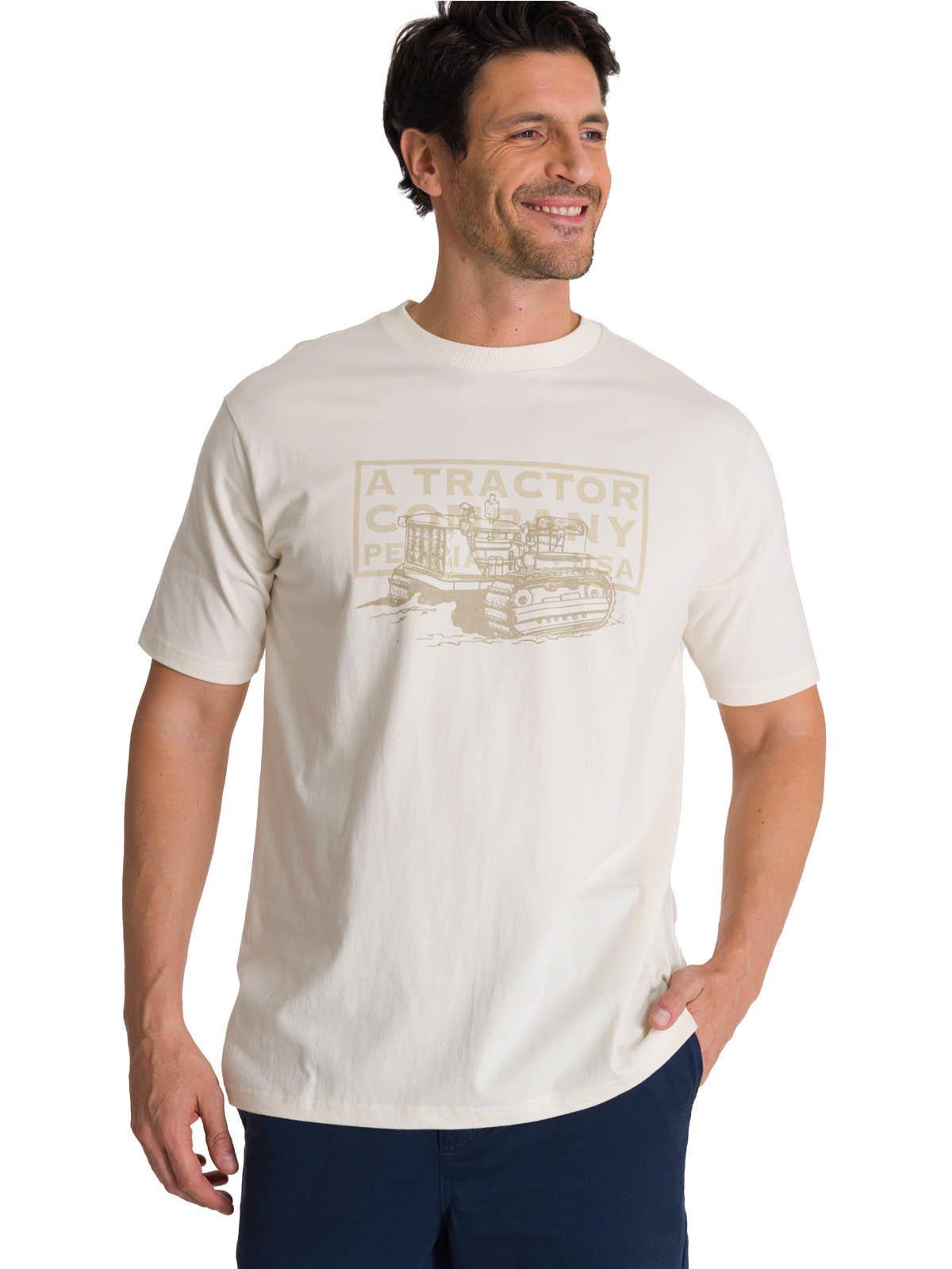 Polera Manga Corta Hombre Heritage Tractor Beige-0