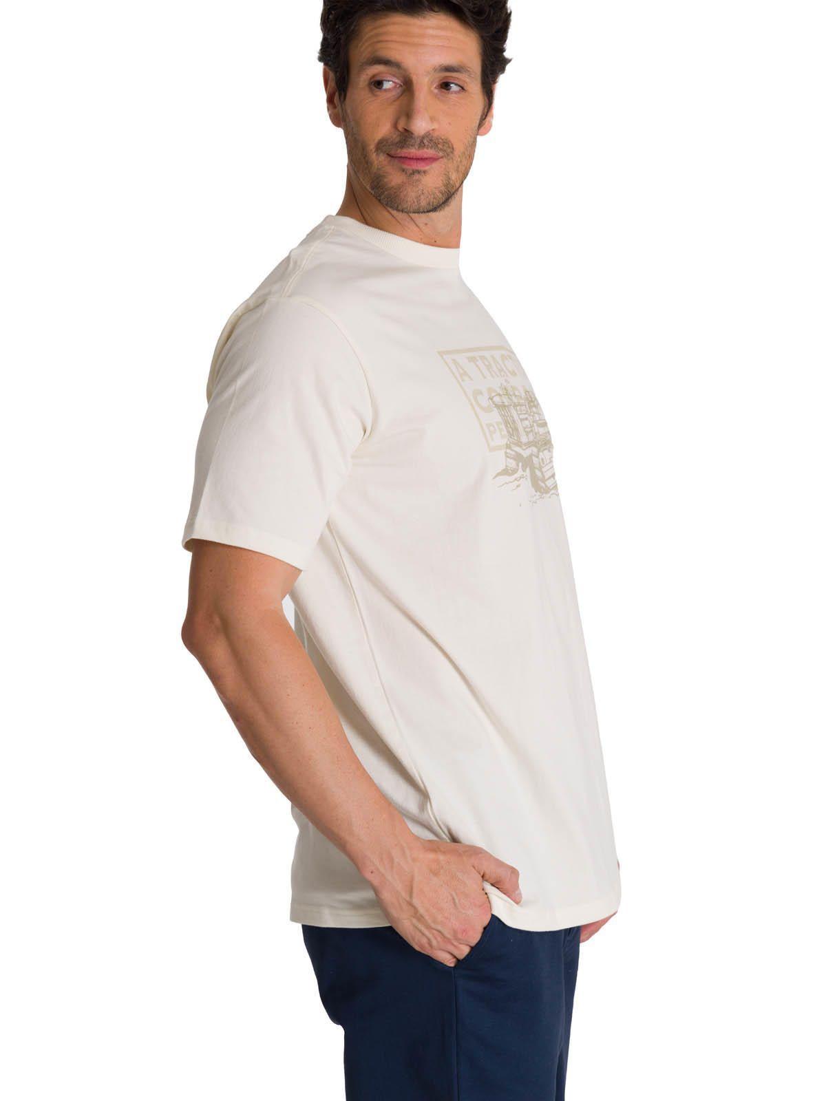Polera Manga Corta Hombre Heritage Tractor Beige-1