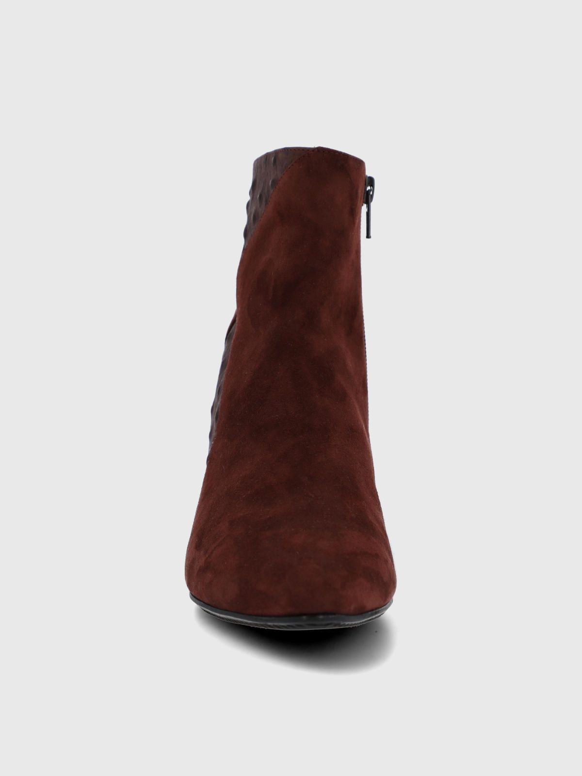 Botin Brunate Cuero Mujer Pinedo Burdeo-4