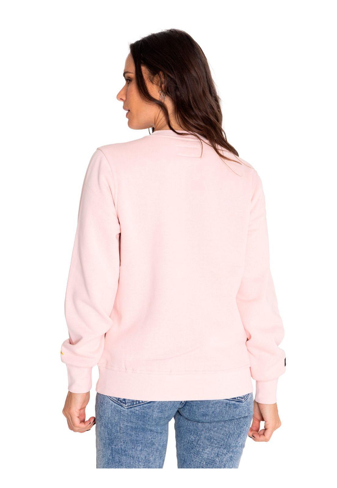 Polerón Mujer Caterpillar Script Sweatshirt Rojo-3