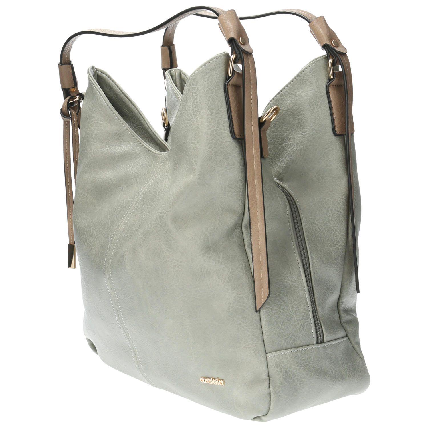 Cartera De Mano Casual Calisa Hobo Gris Mujer-2