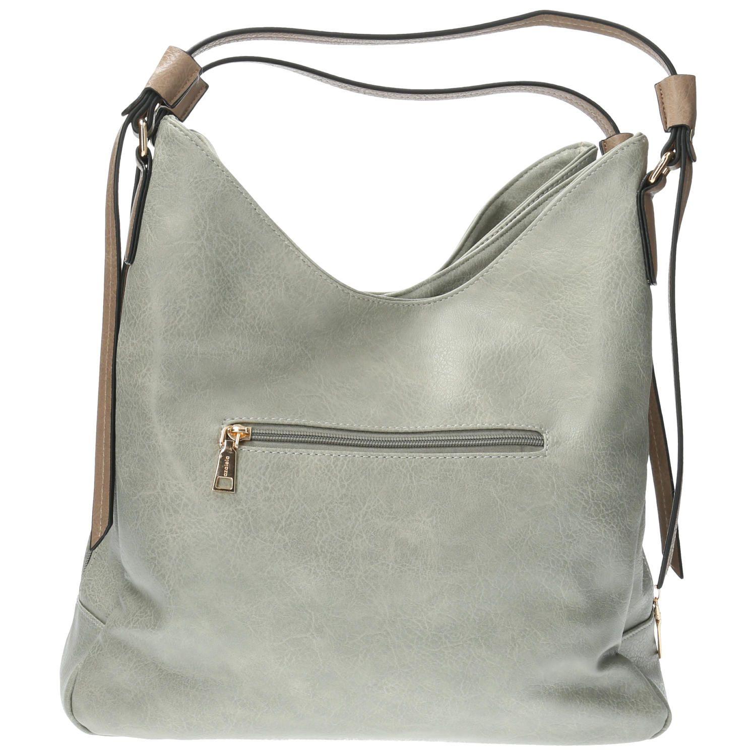 Cartera De Mano Casual Calisa Hobo Gris Mujer-3