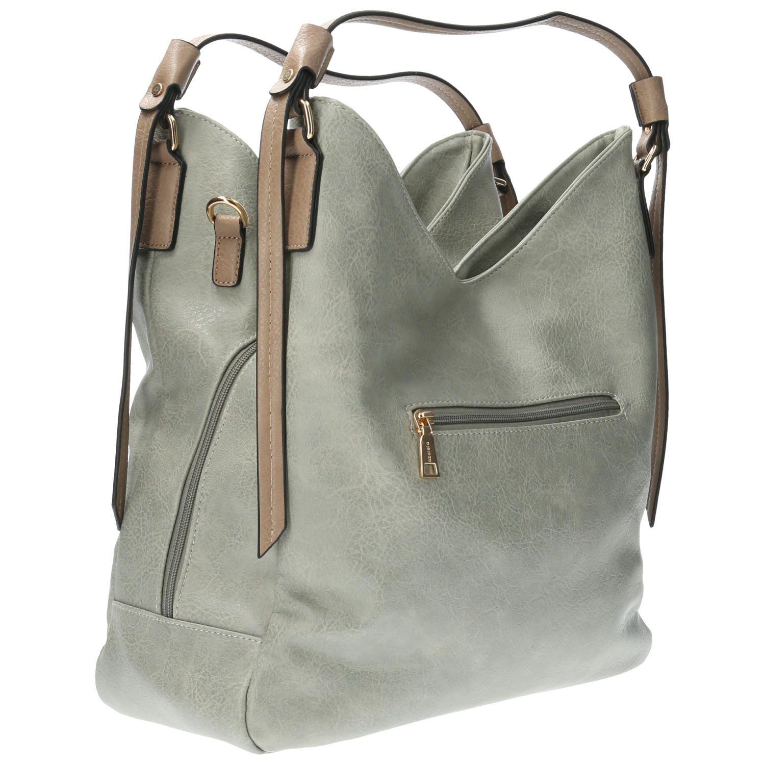Cartera De Mano Casual Calisa Hobo Gris Mujer-4