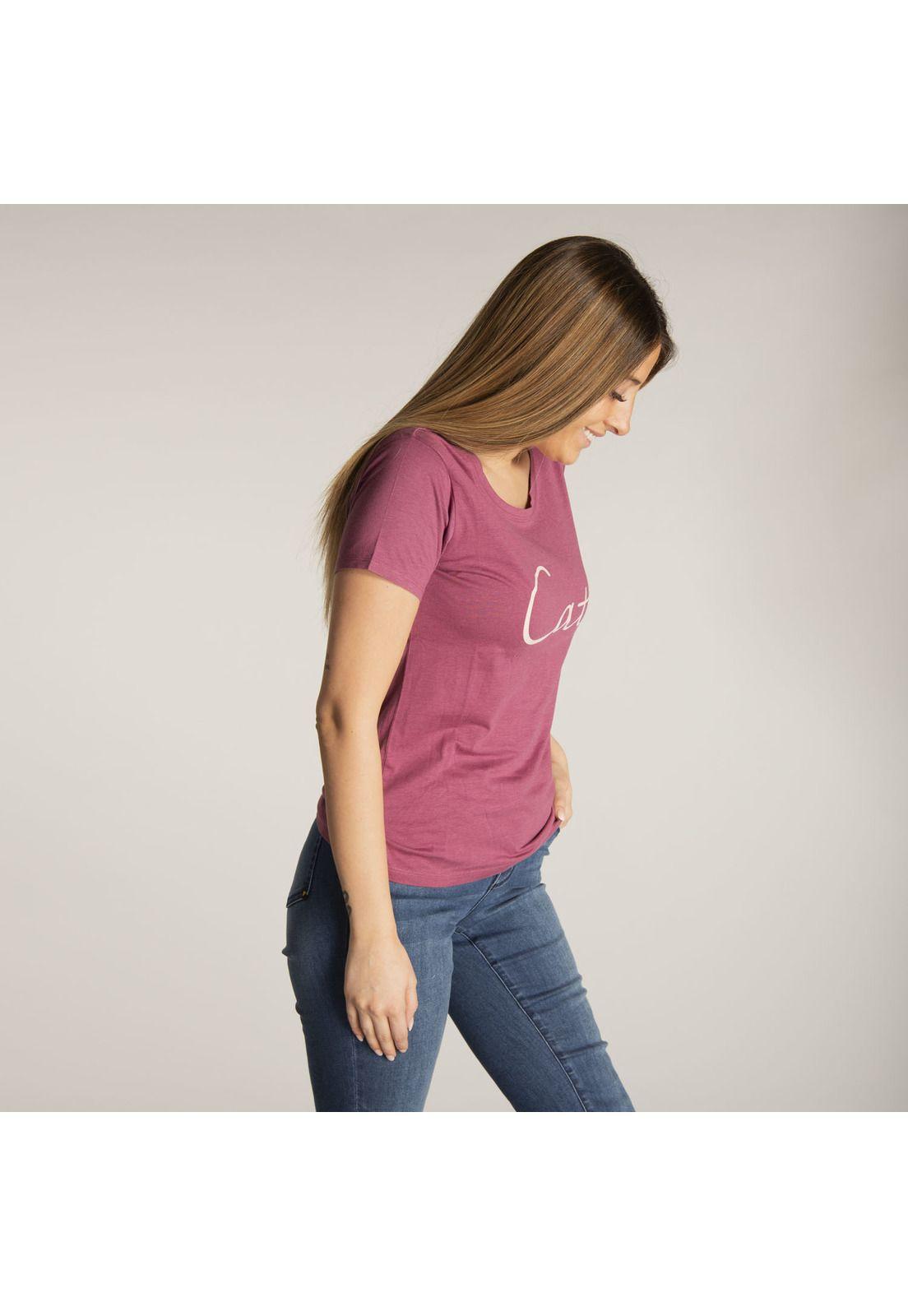 Polera M/C Mujer W Simple Script Tee Rojo-1