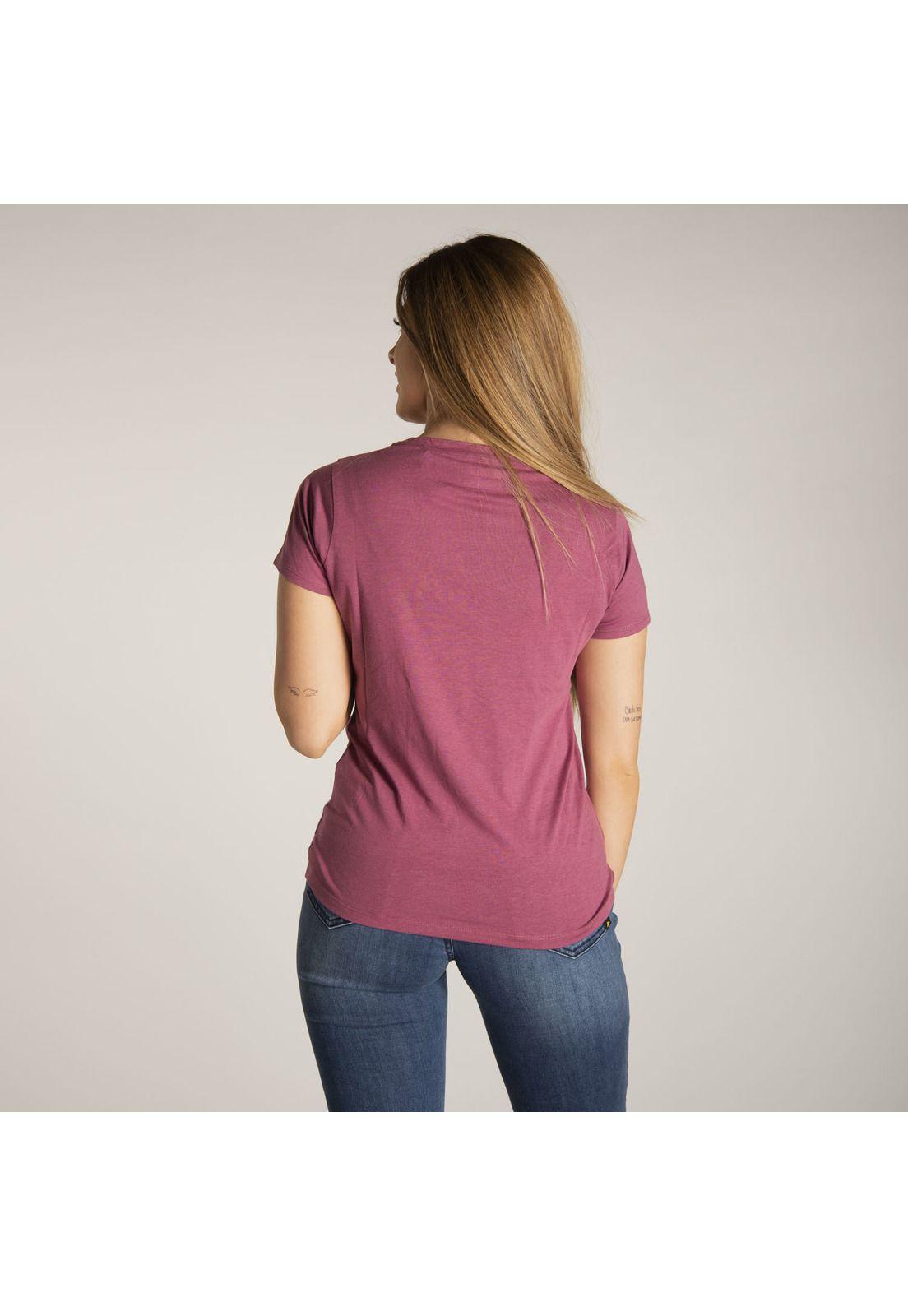 Polera M/C Mujer W Simple Script Tee Rojo-2