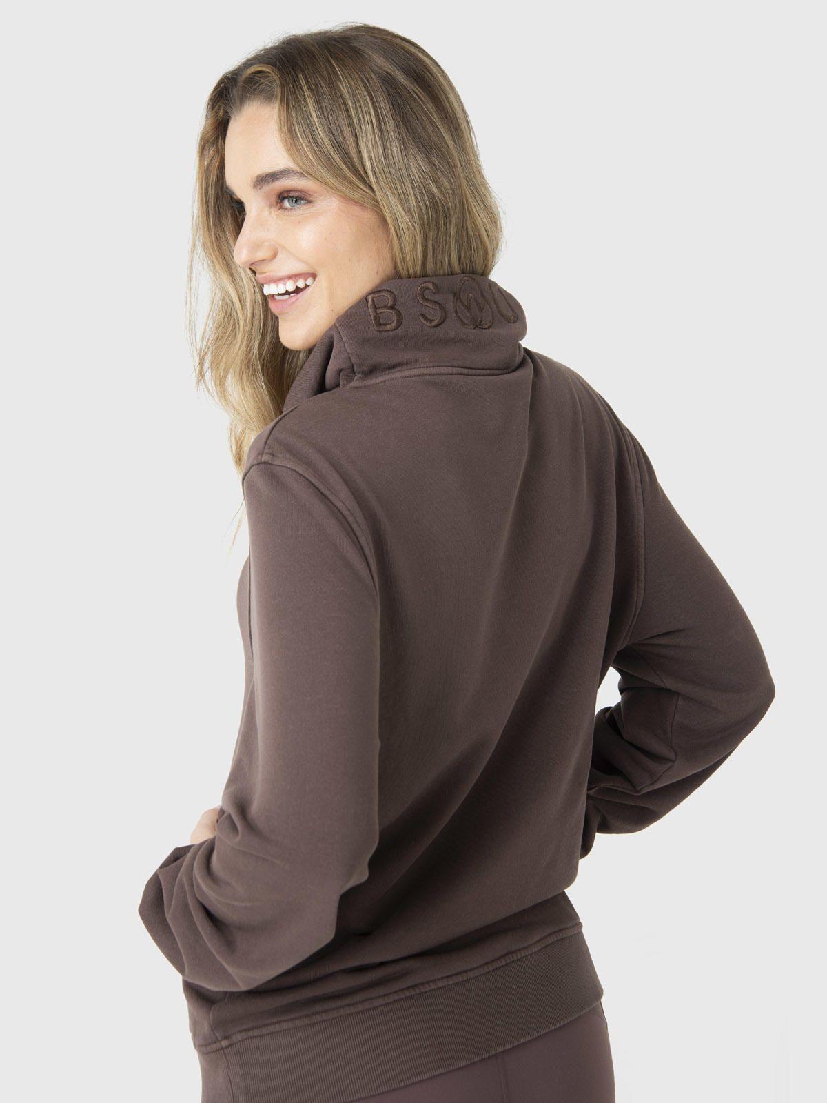 Polerón Mujer Cotton Dye Café-3