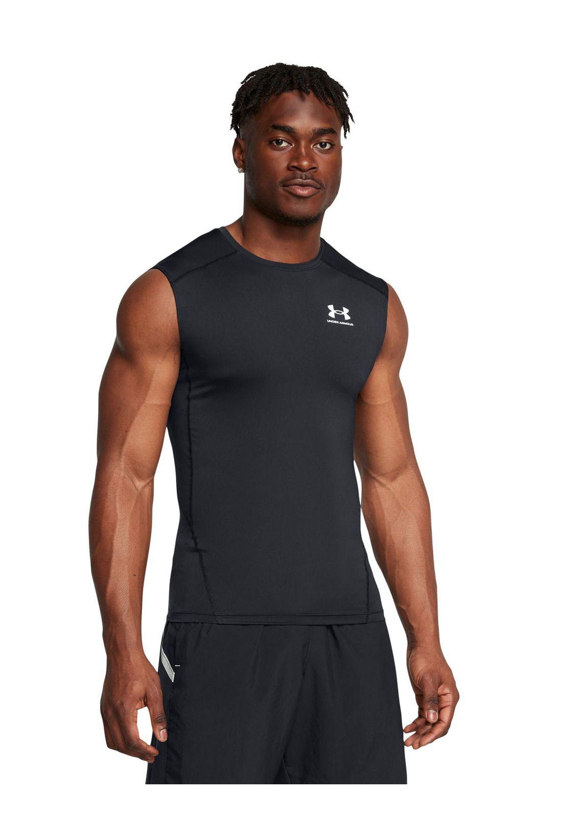 Primera capa SM HeatGear hombre Negro-3