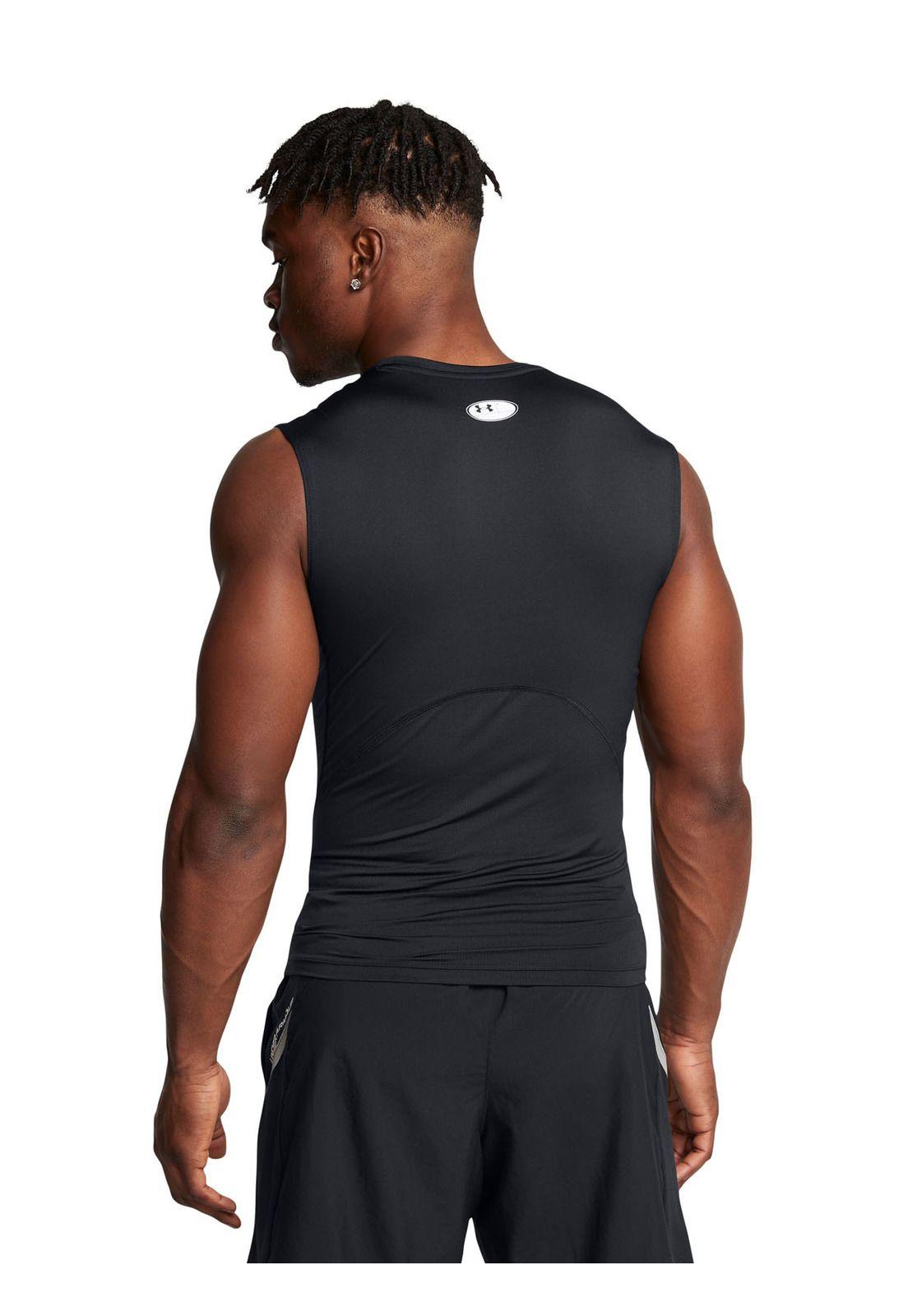 Primera capa SM HeatGear hombre Negro-4