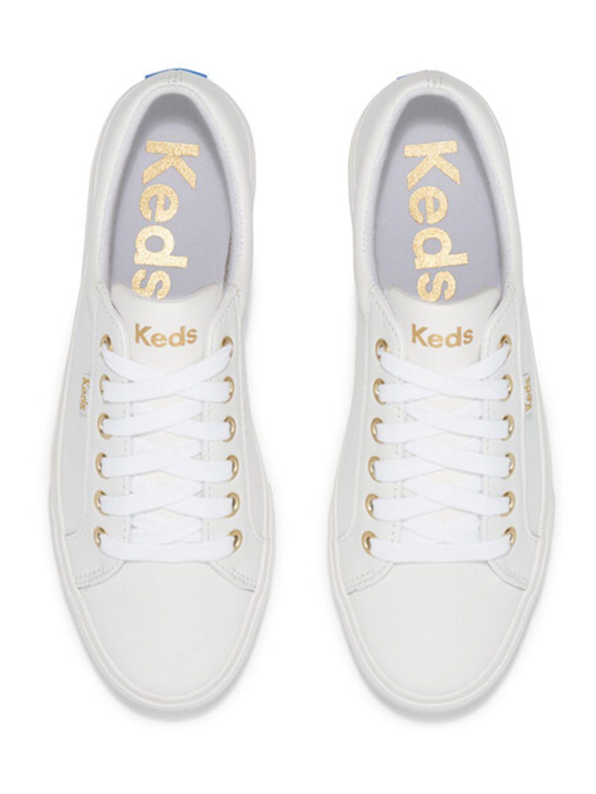 Zapatilla Cuero Blanca Mujer Jump Kick -4