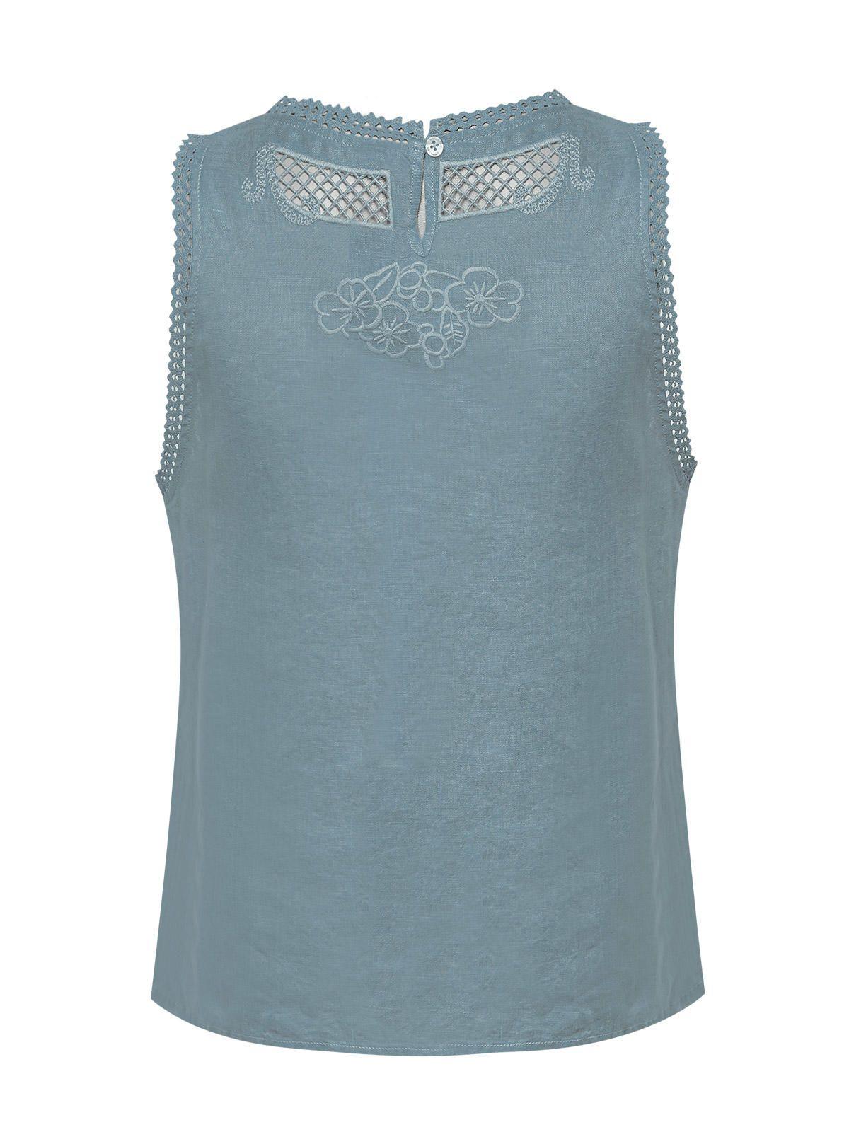Blusa Lino Orgánico Mujer Cleep Gris -1