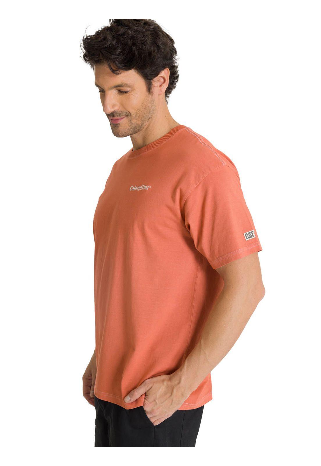 Polera Casual Hombre Heavyweight Relaxed Terracota-1