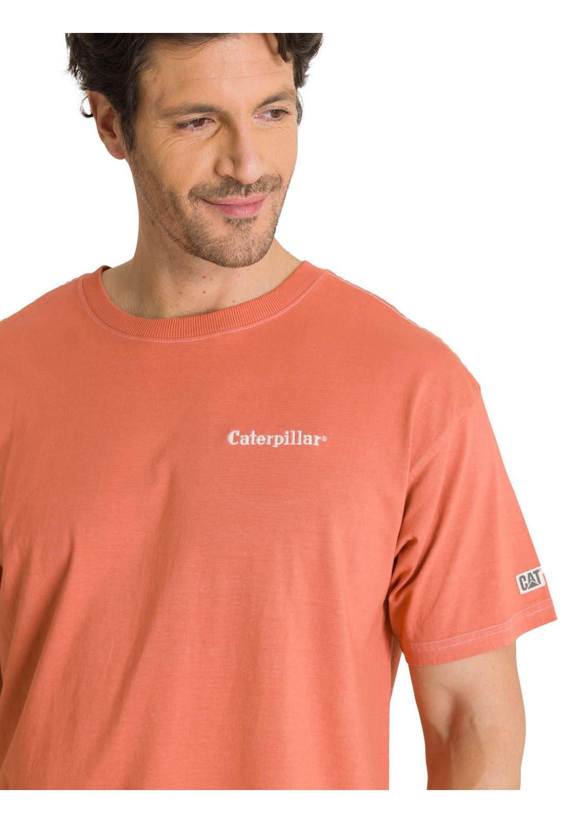 Polera Casual Hombre Heavyweight Relaxed Terracota-4