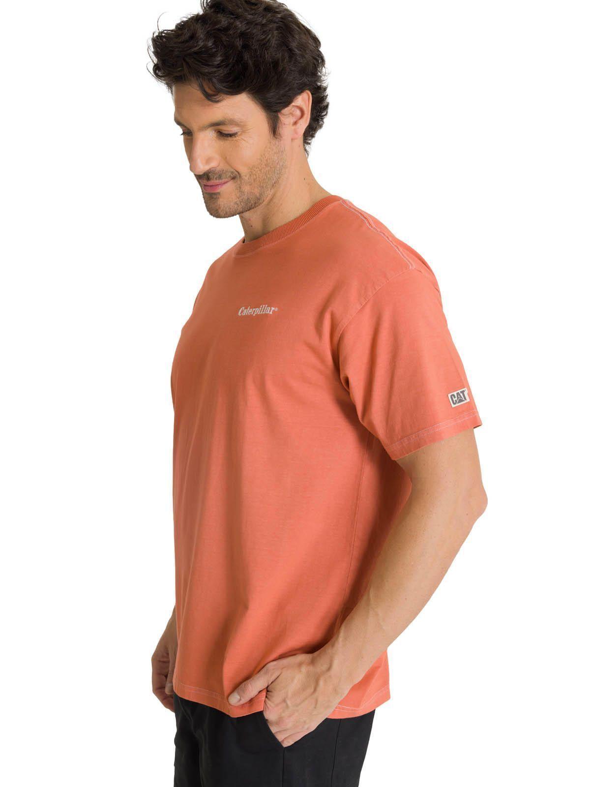 Polera Casual Hombre Heavyweight Relaxed Terracota-1