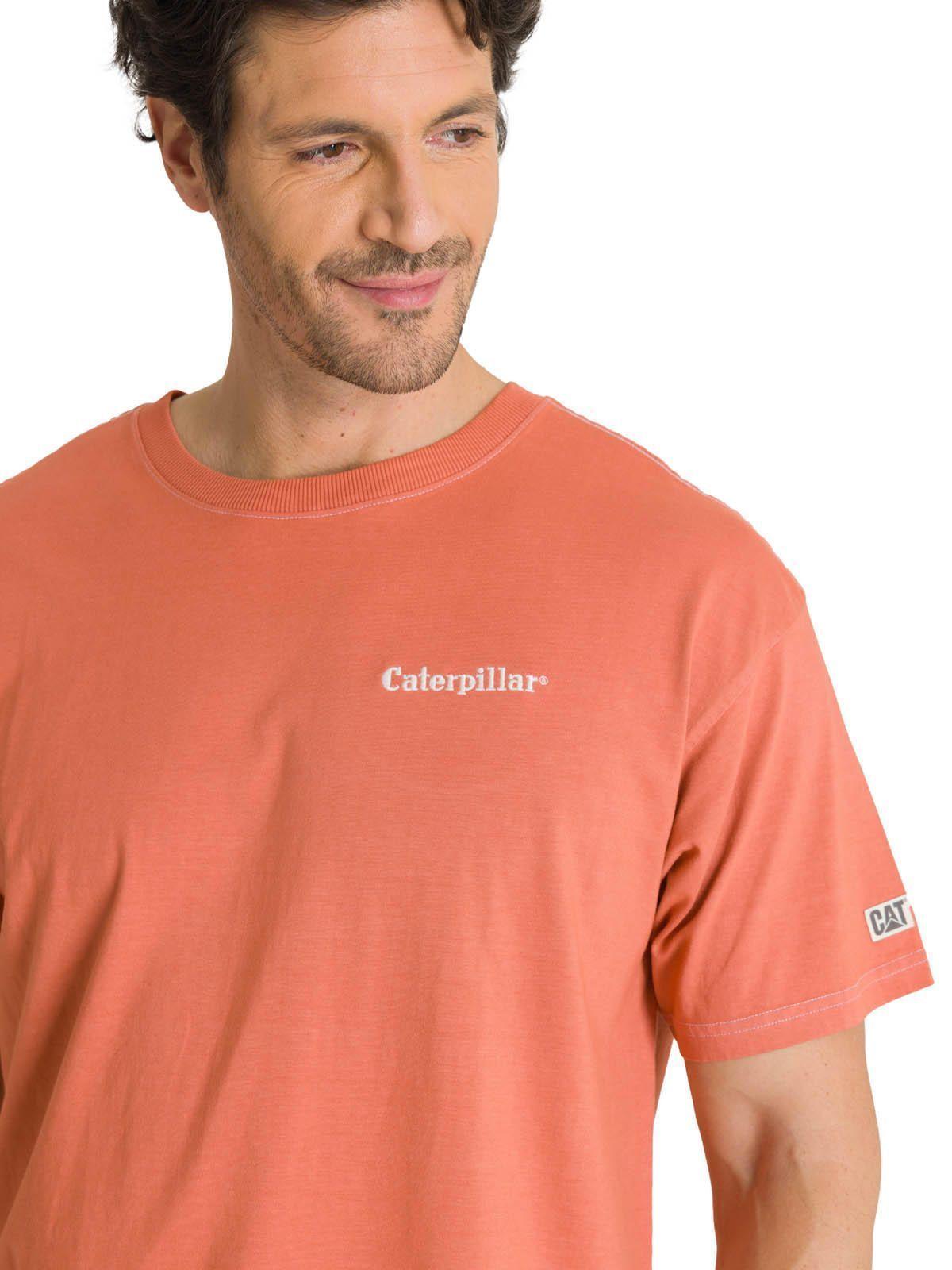 Polera Casual Hombre Heavyweight Relaxed Terracota-4
