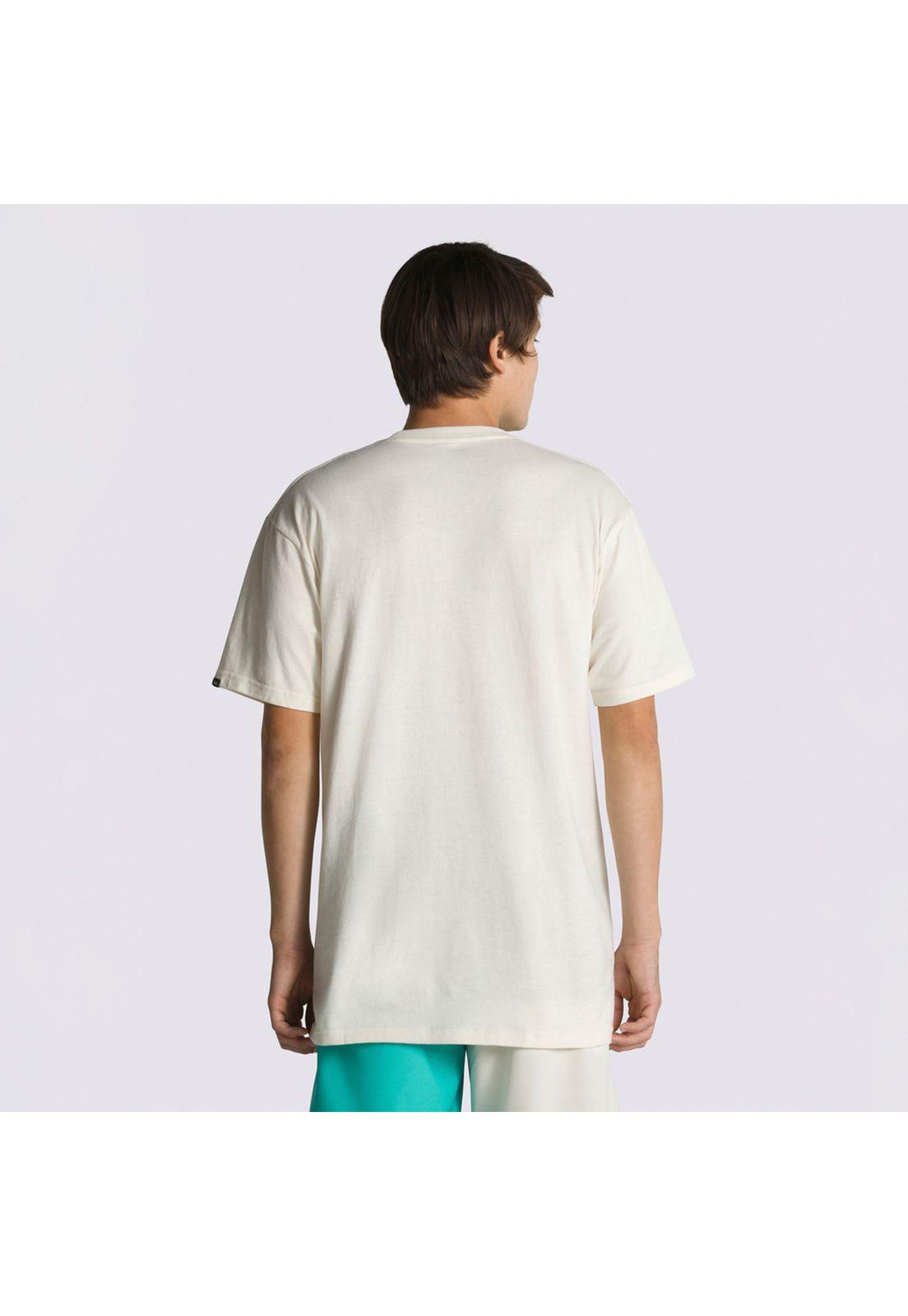 Polera Manga Corta Varsity Type S T Crema Unisex-1
