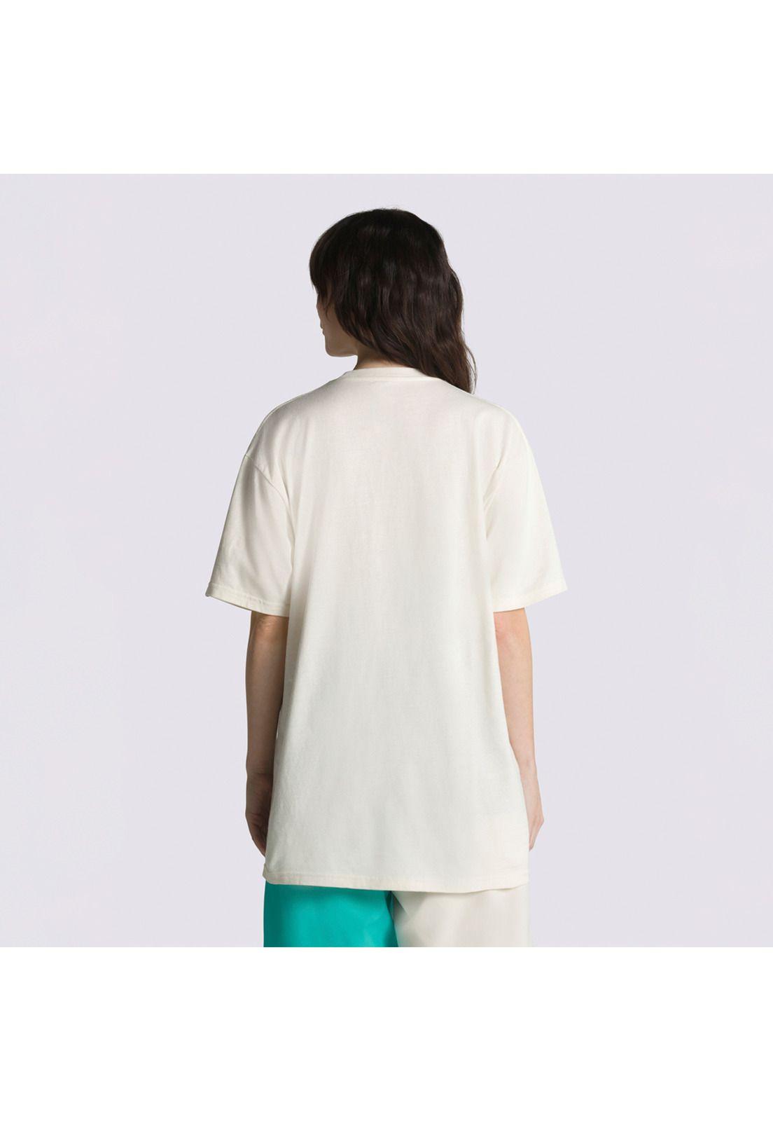 Polera Manga Corta Varsity Type S T Crema Unisex-4