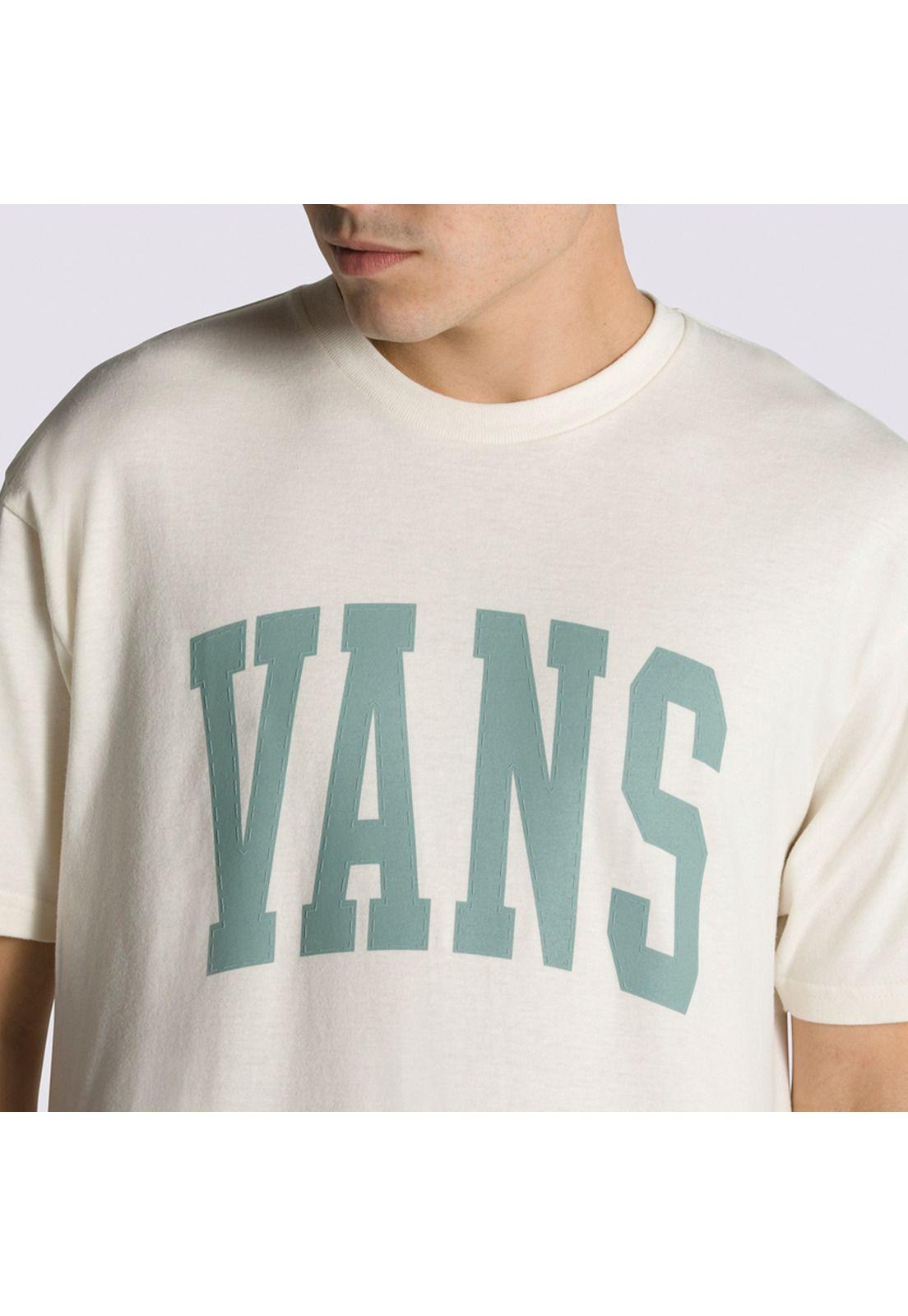 Polera Manga Corta Varsity Type S T Crema Unisex-6