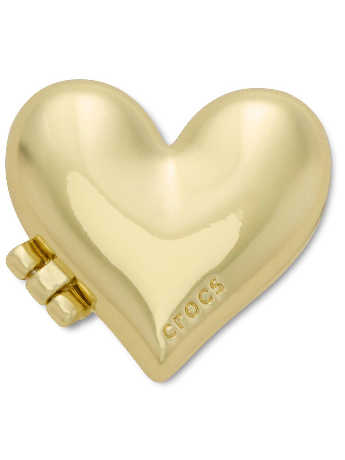 Jibbitz Medallón Corazón Dorado Plegable-0