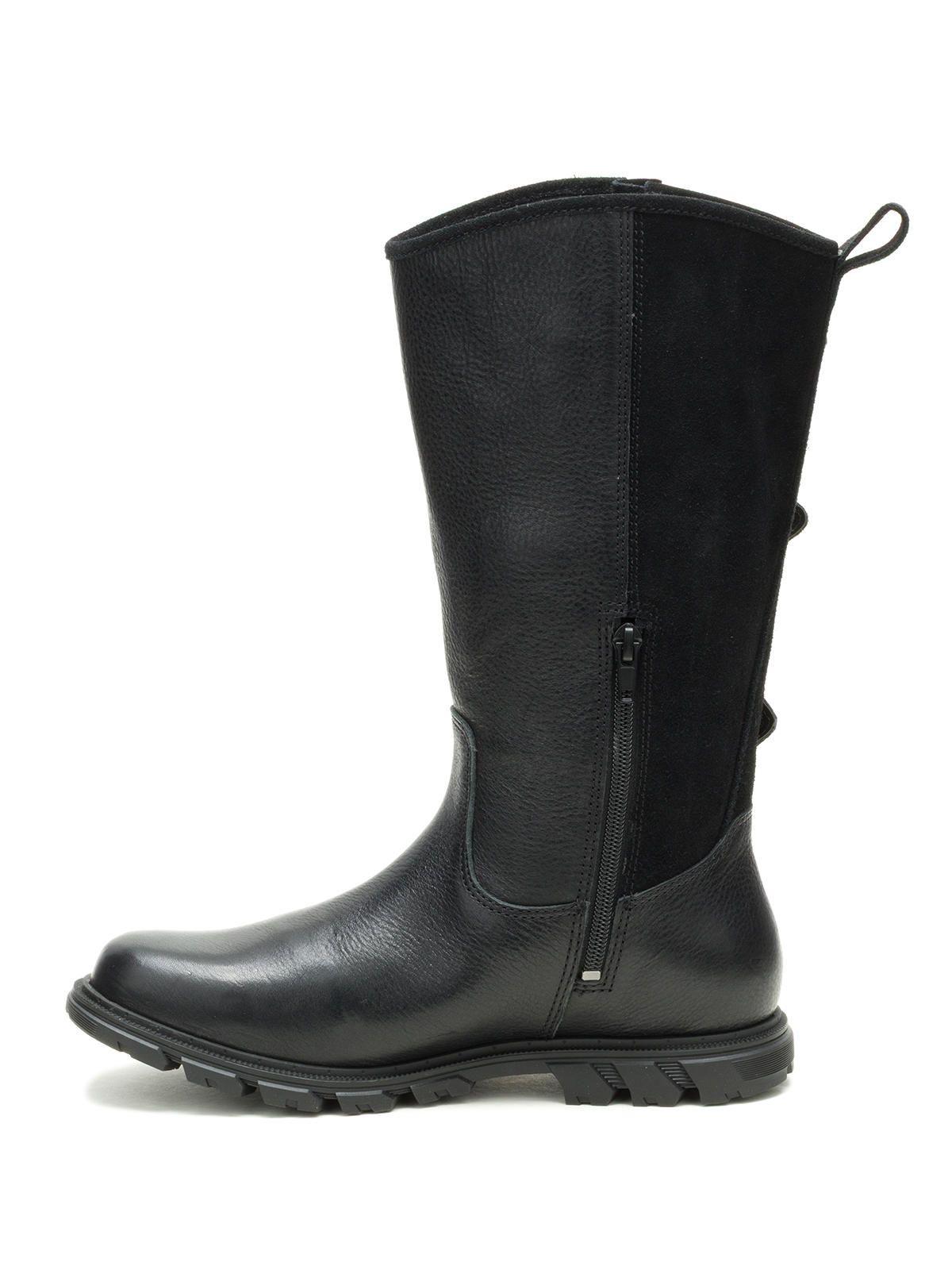 Bota Cuero Mujer Notion Buckle Negro-3