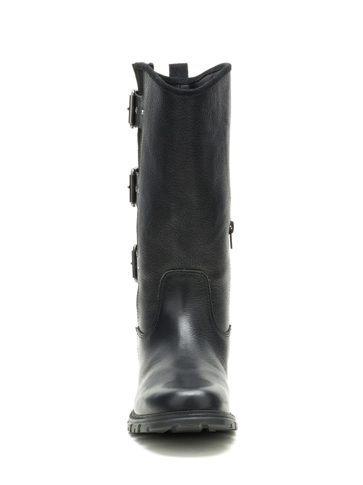 Bota Cuero Mujer Notion Buckle Negro-4