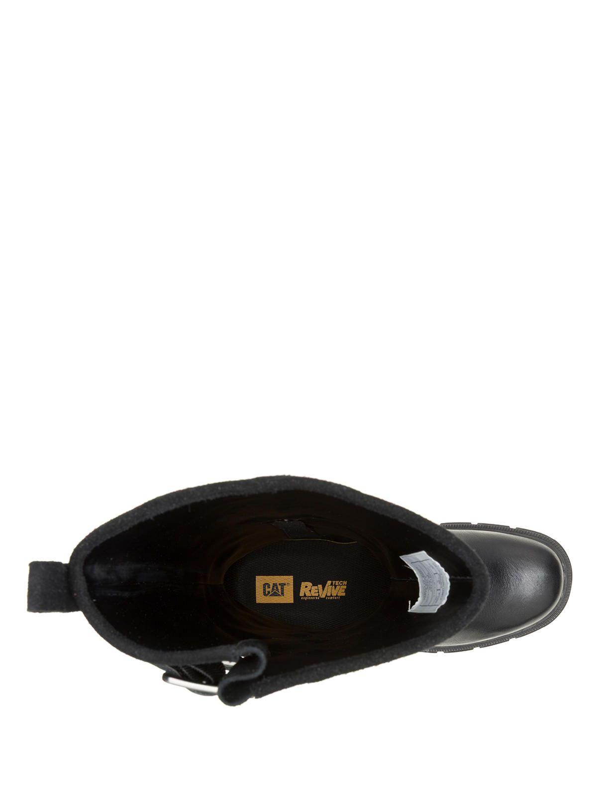 Bota Cuero Mujer Notion Buckle Negro-6